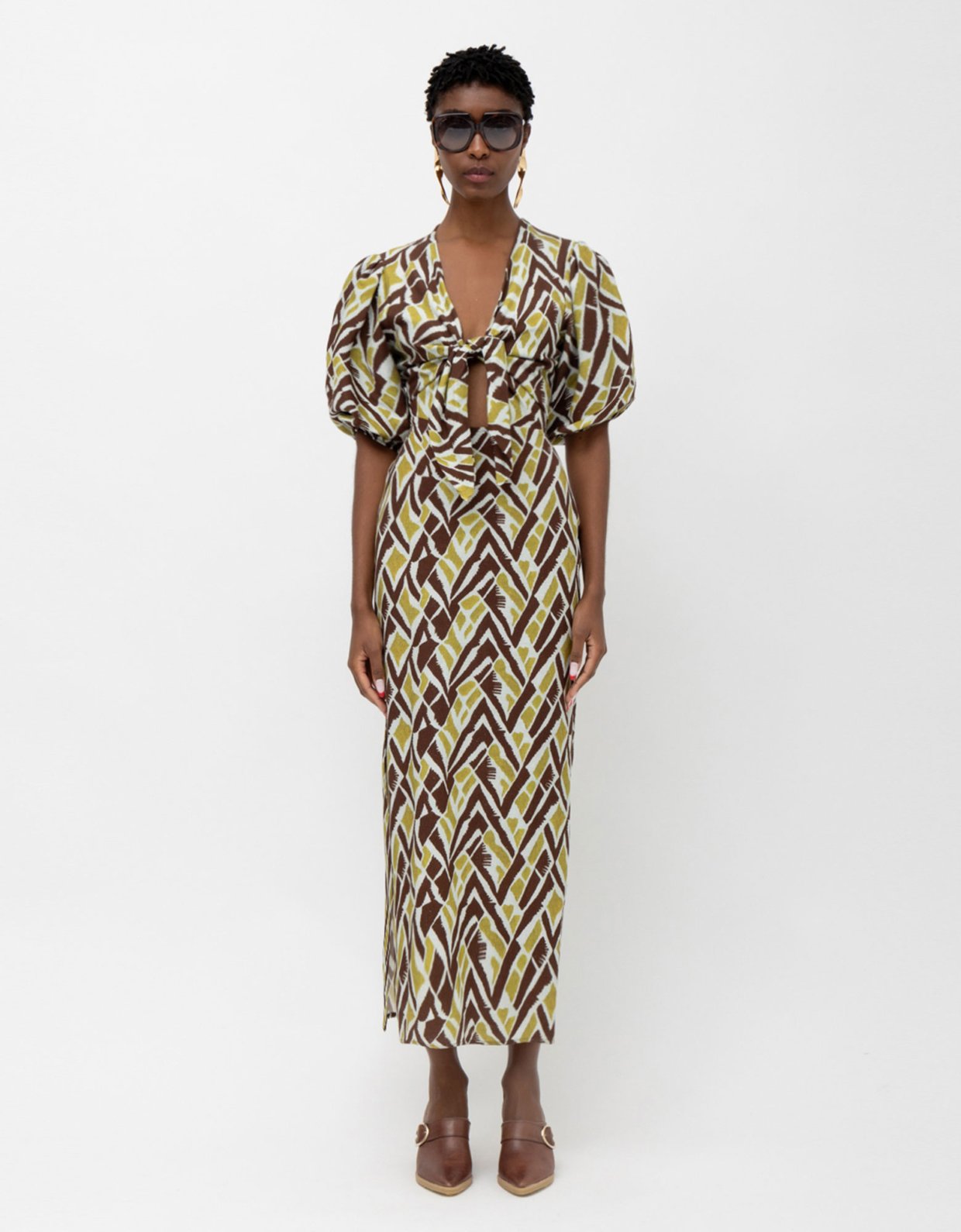 Mallory the label Suez dress ethnic print