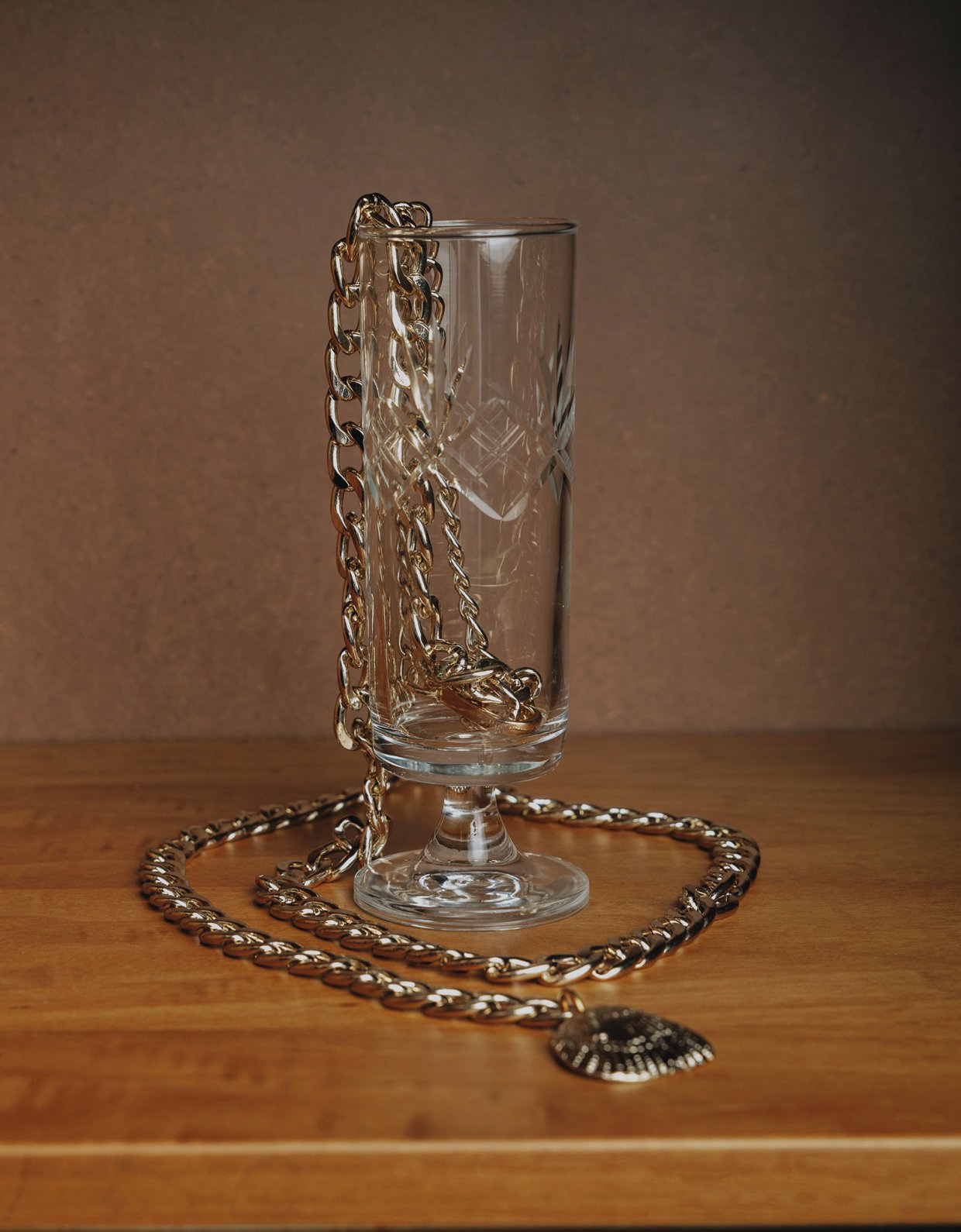 Individual Art Leather Summer wine belt gold