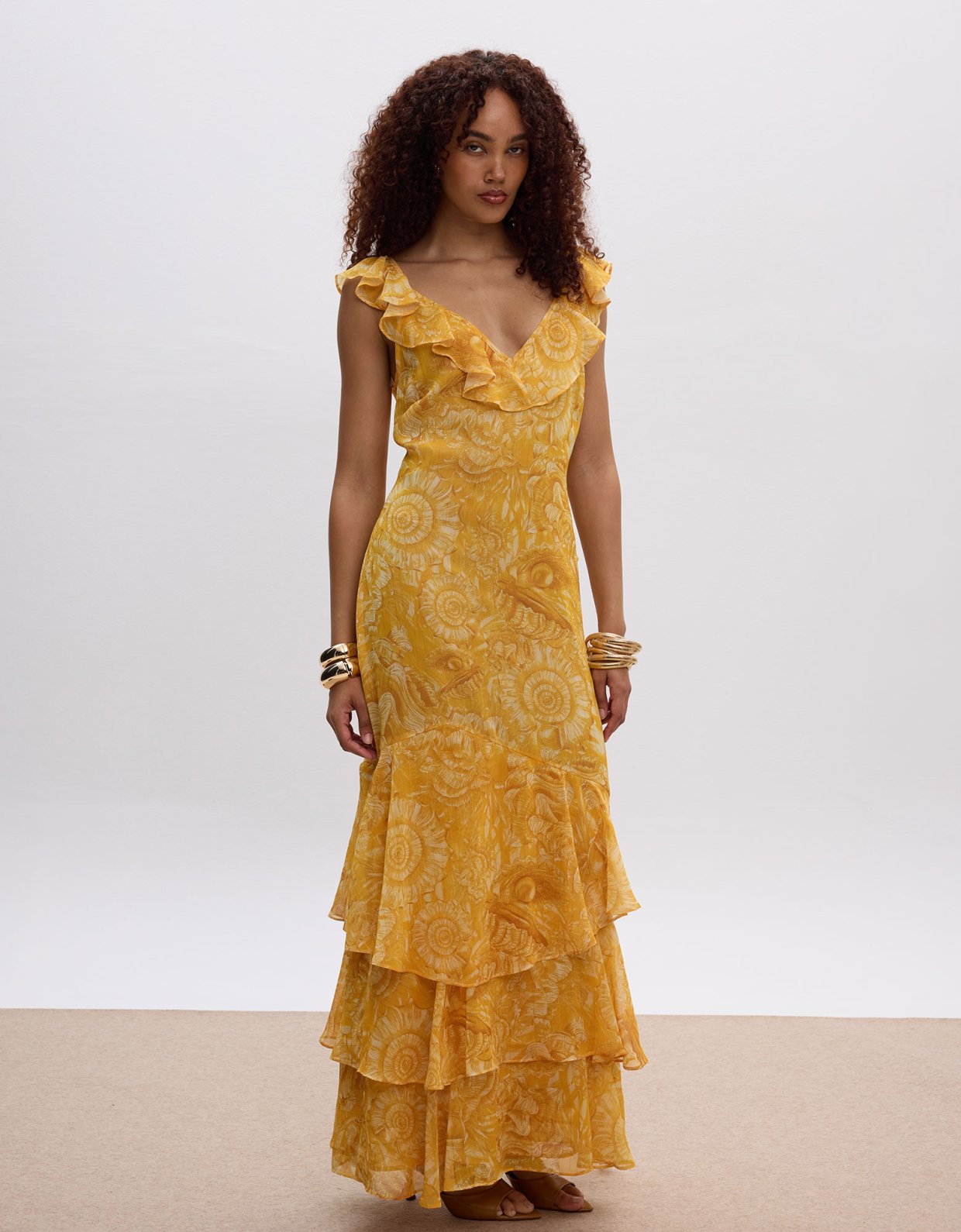 Ciel Concept Sun pearl ruffle dress