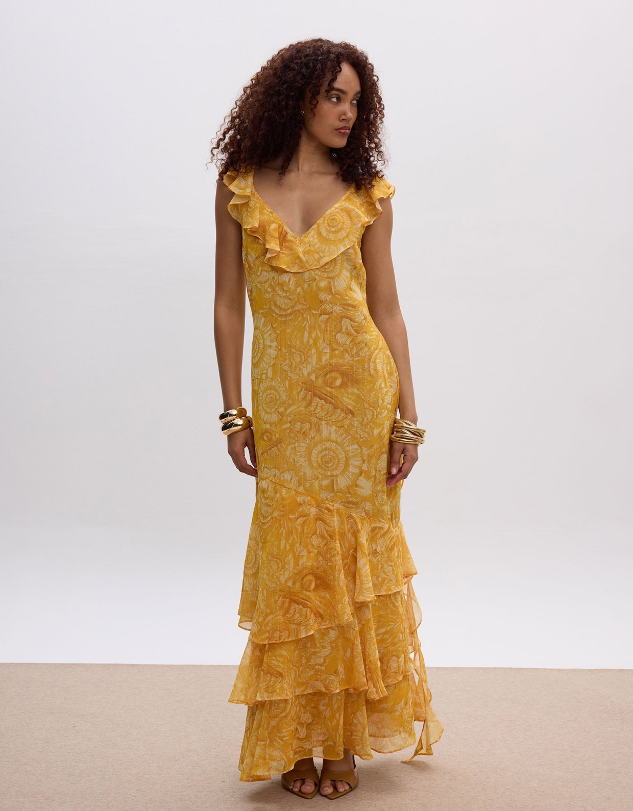 Ciel Concept Sun pearl ruffle dress