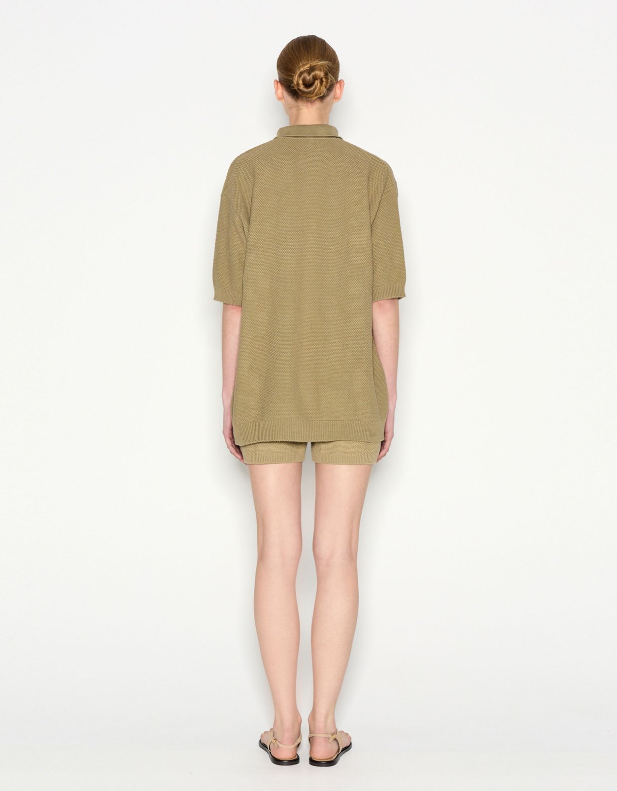 Nadia Rapti Sunflare knitted blouse khaki