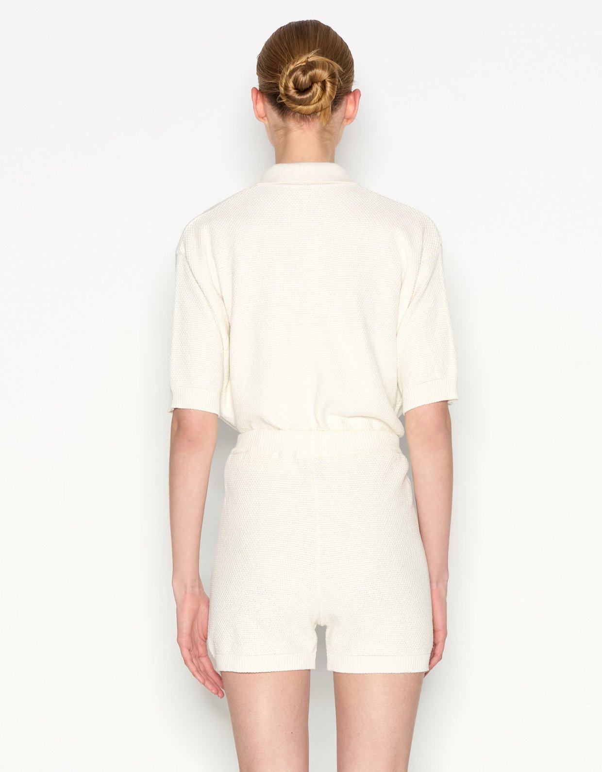 Nadia Rapti Sunflare knitted shorts ecru