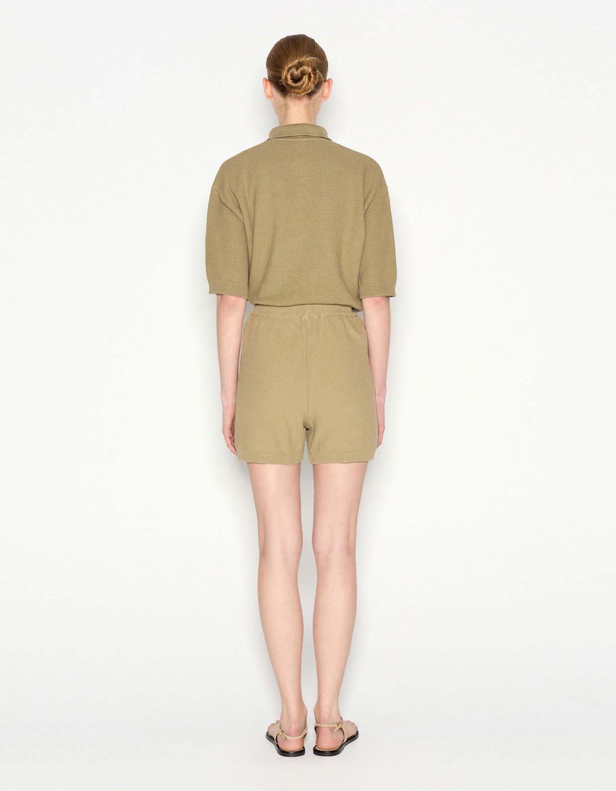 Nadia Rapti Sunflare knitted shorts khaki