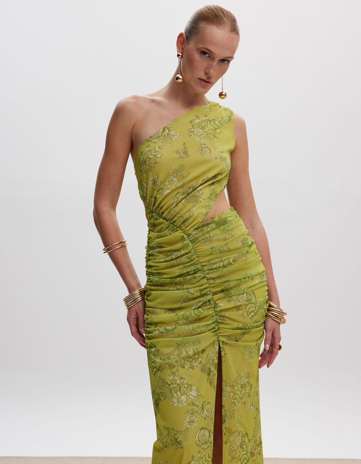 Ciel Concept Sunny lime mesh midi dress