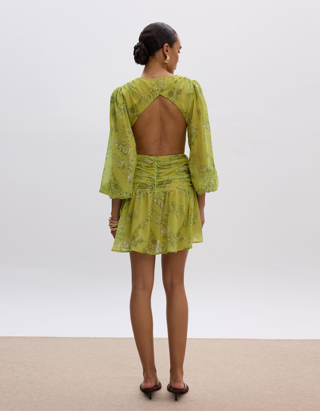Ciel Concept Sunny lime mini cut out dress