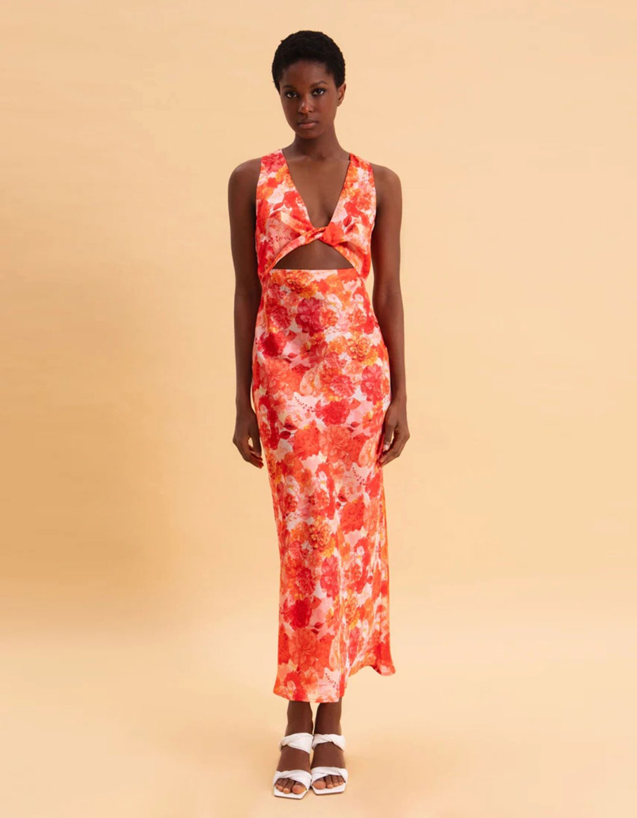 Eveleya Sunset dream midi satin dress