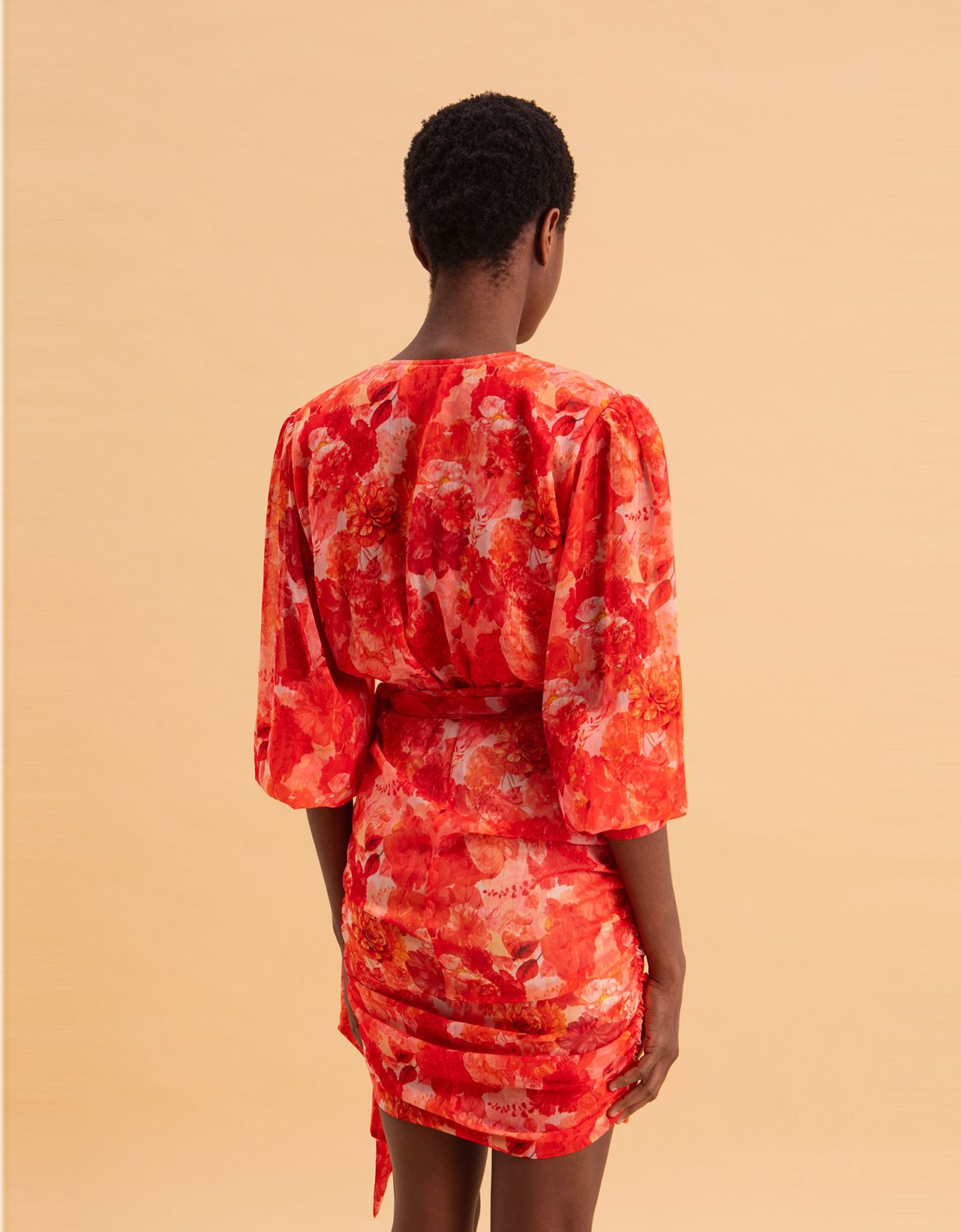 Eveleya Sunset dream mini dress gold details