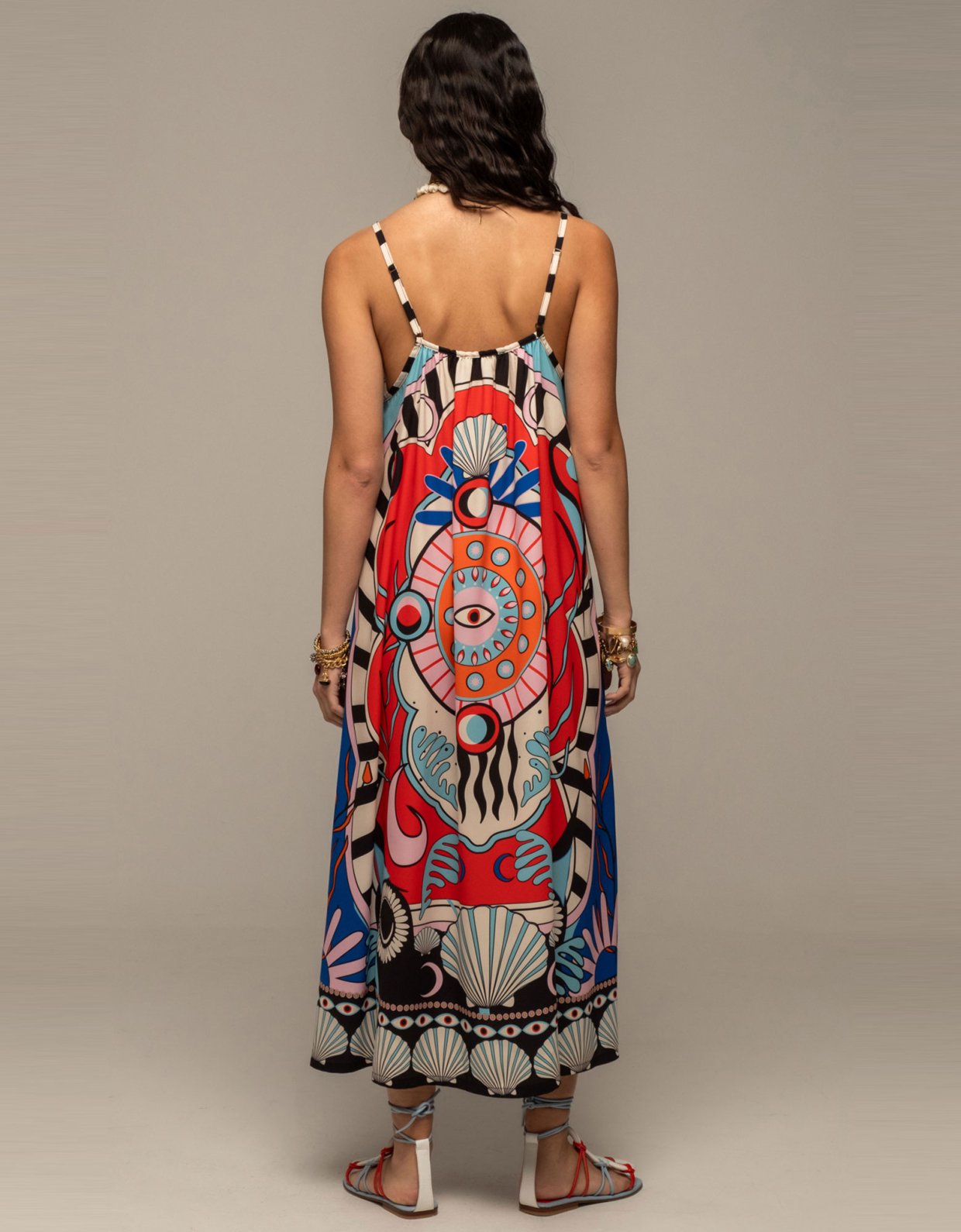 Peace and Chaos Surrealist dress