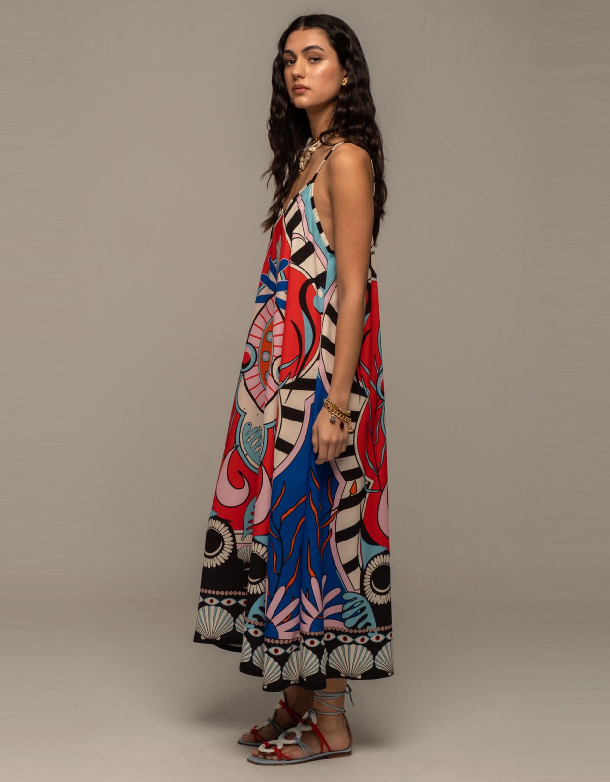 Peace and Chaos Surrealist dress