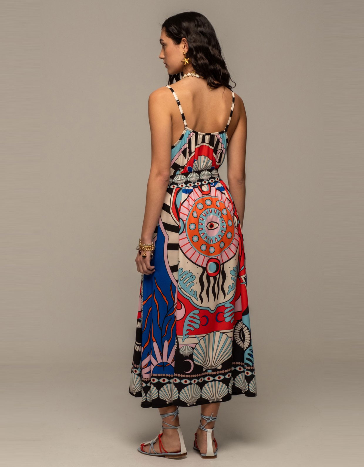 Peace and Chaos Surrealist dress