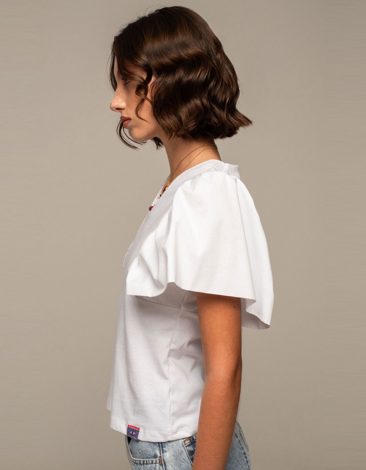 Peace and Chaos Synergy top white