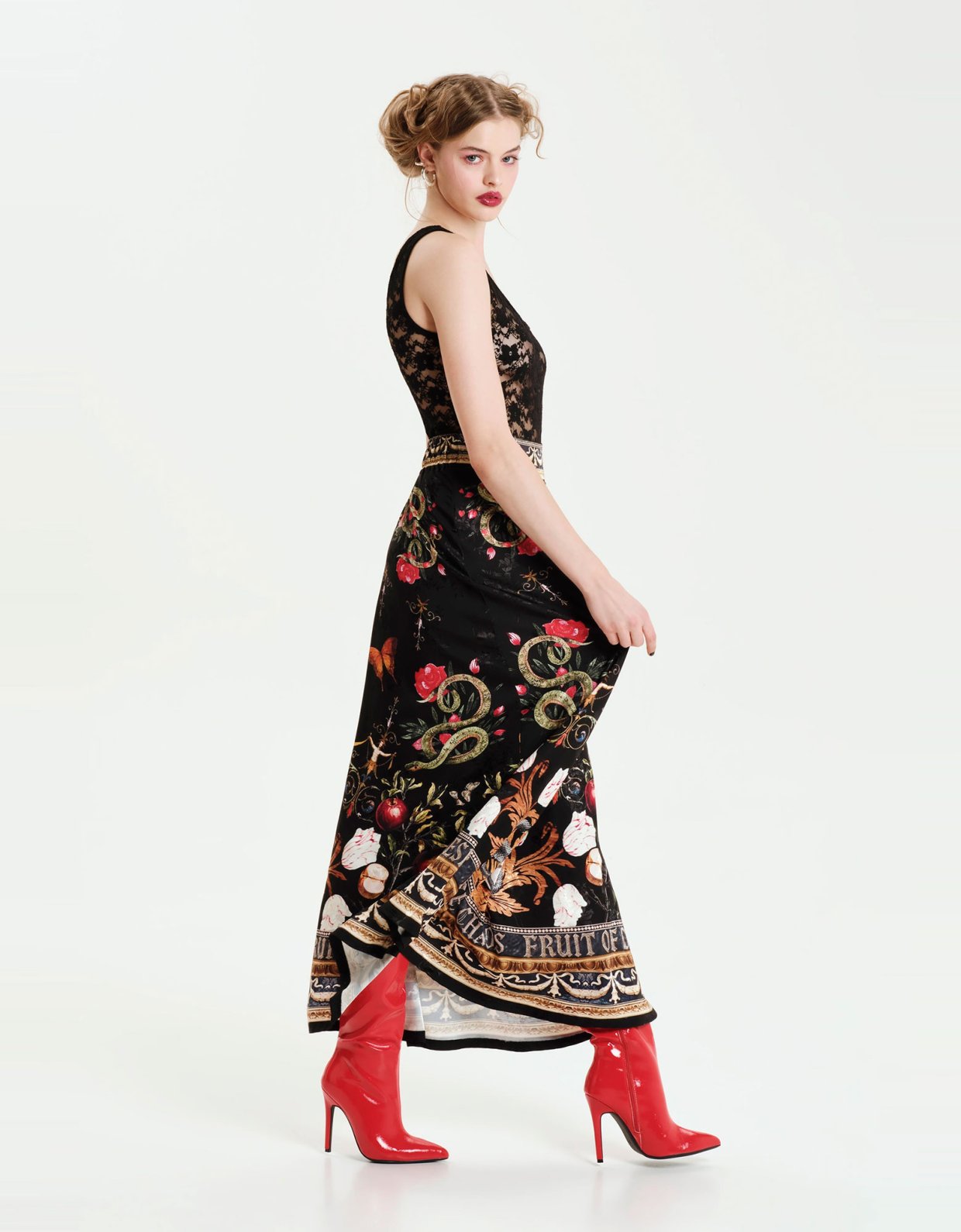 Peace and Chaos Temptation long skirt jacquard