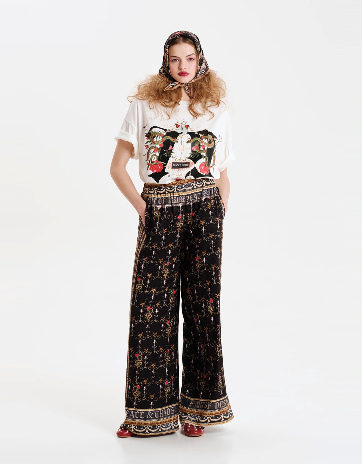 Peace and Chaos Temptation pants jacquard