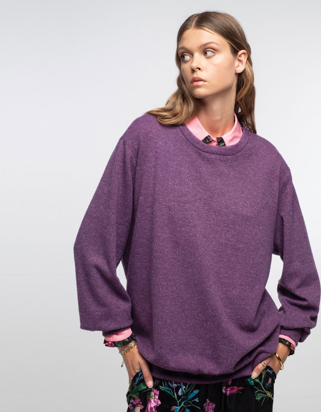 Peace and Chaos Thistle top purple