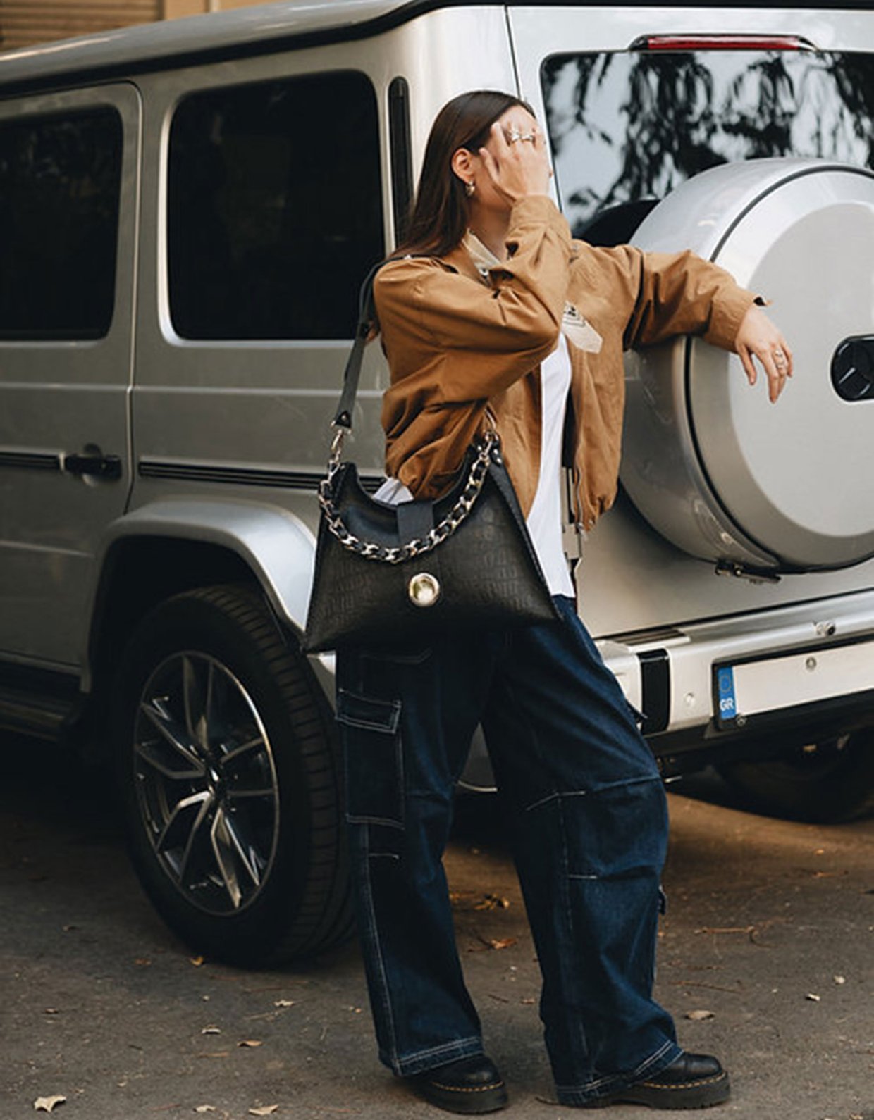 Individual Art Leather To the wilder bag black-nickel