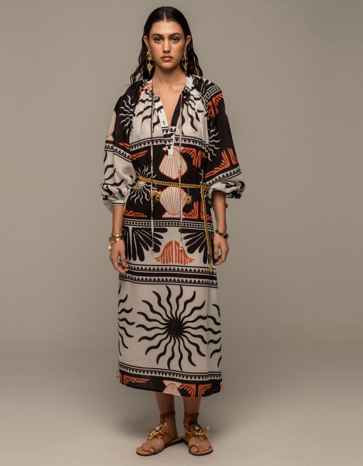 Peace and Chaos Tranquility long dress