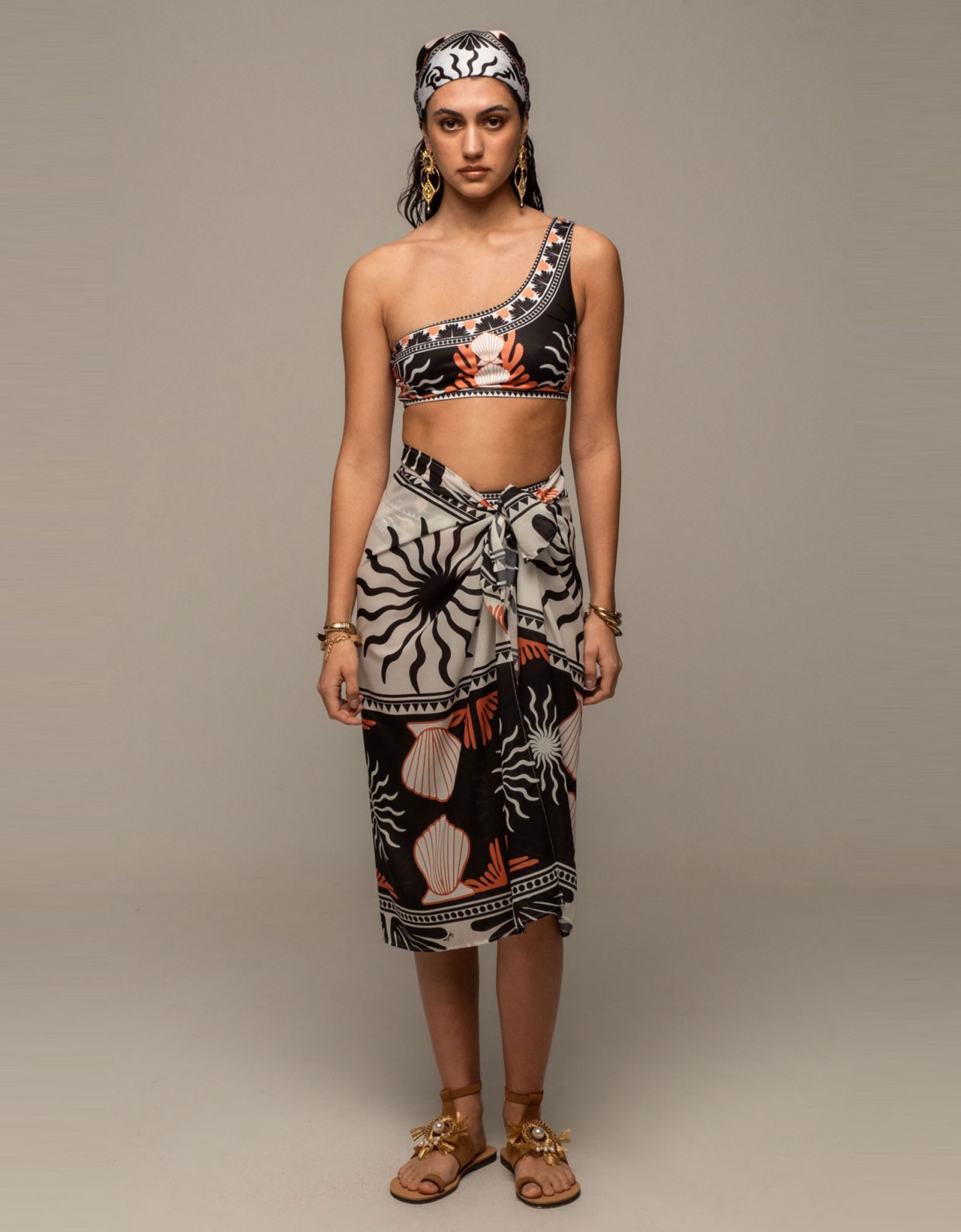 Peace and Chaos Tranquility sarong