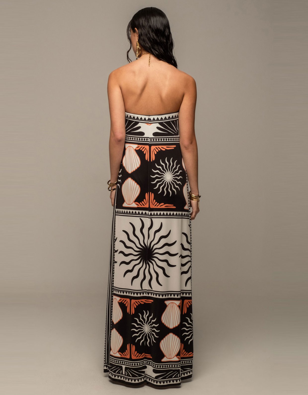 Peace and Chaos Tranquility strapless dress