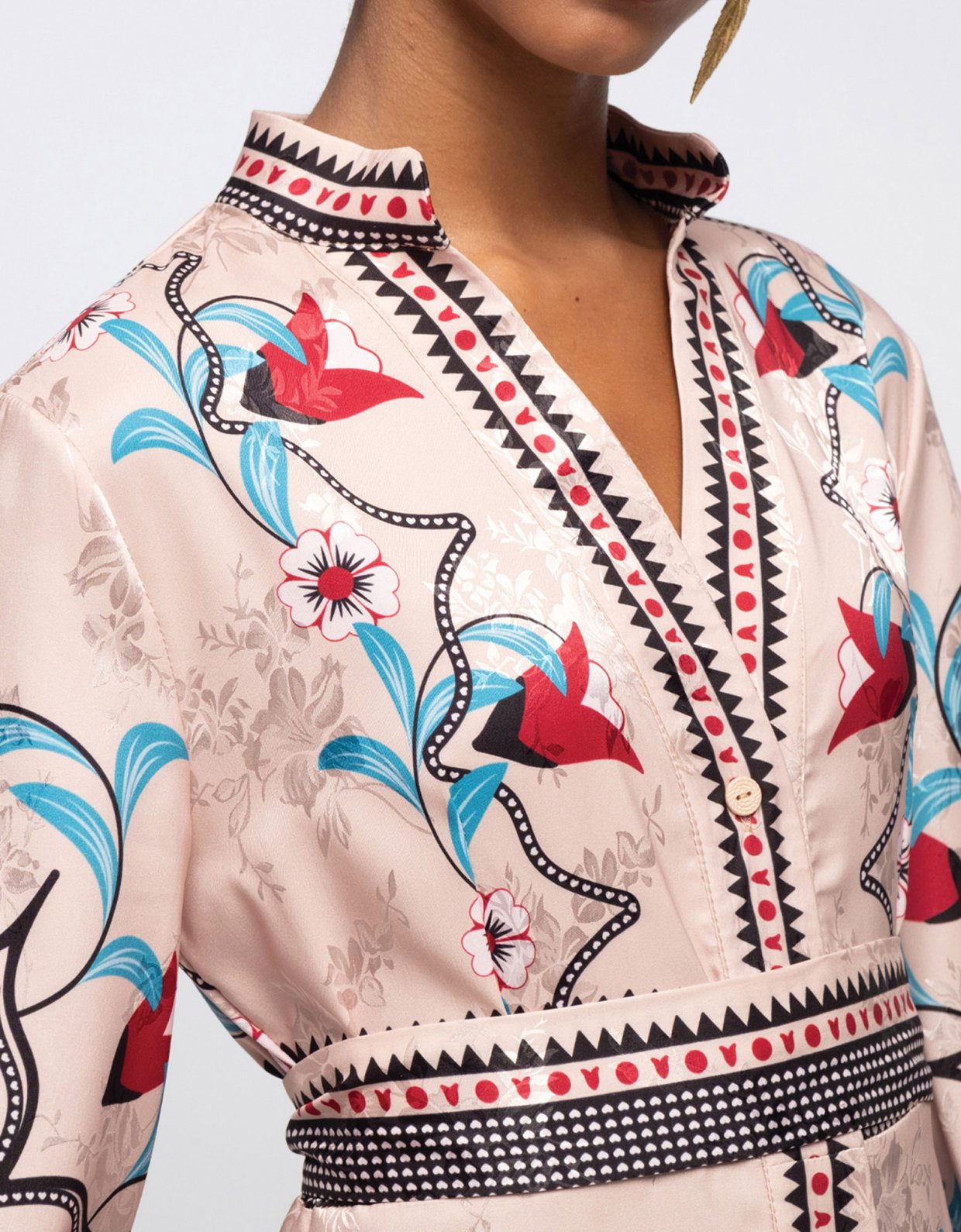 Peace and Chaos Tulip shirt dress