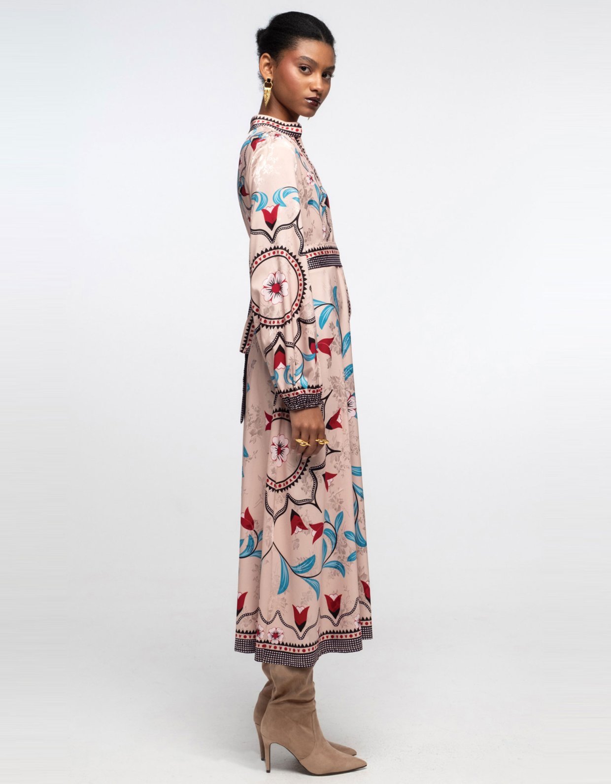 Peace and Chaos Tulip shirt dress