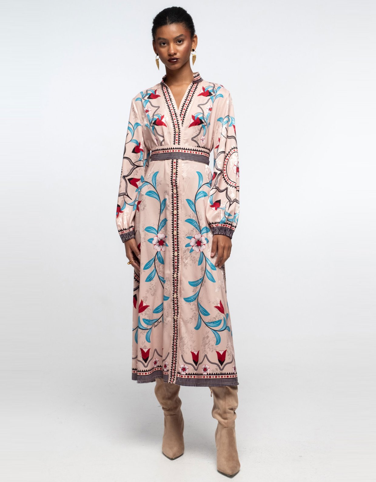 Peace and Chaos Tulip shirt dress
