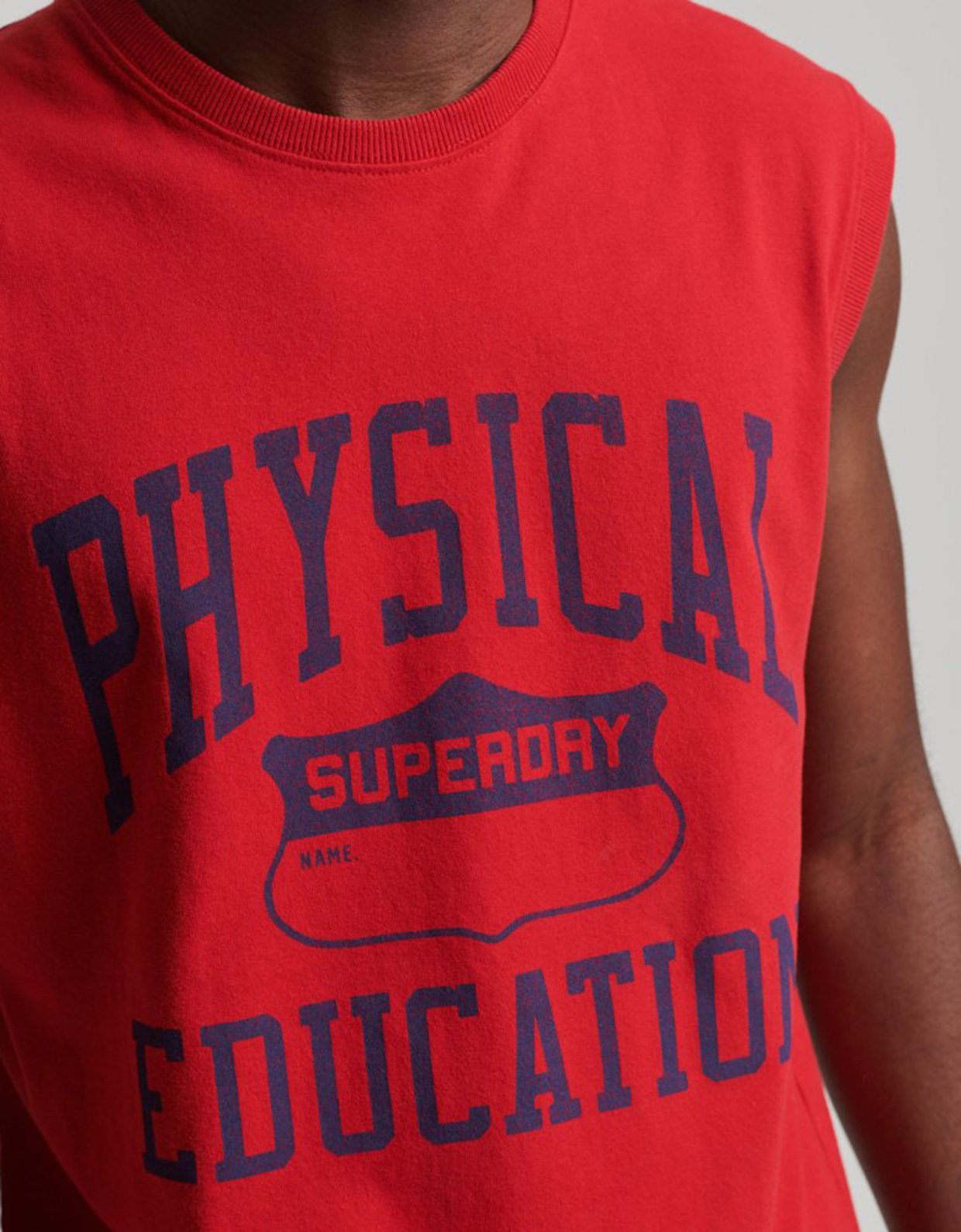 Superdry Vintage athletic vest varsity red