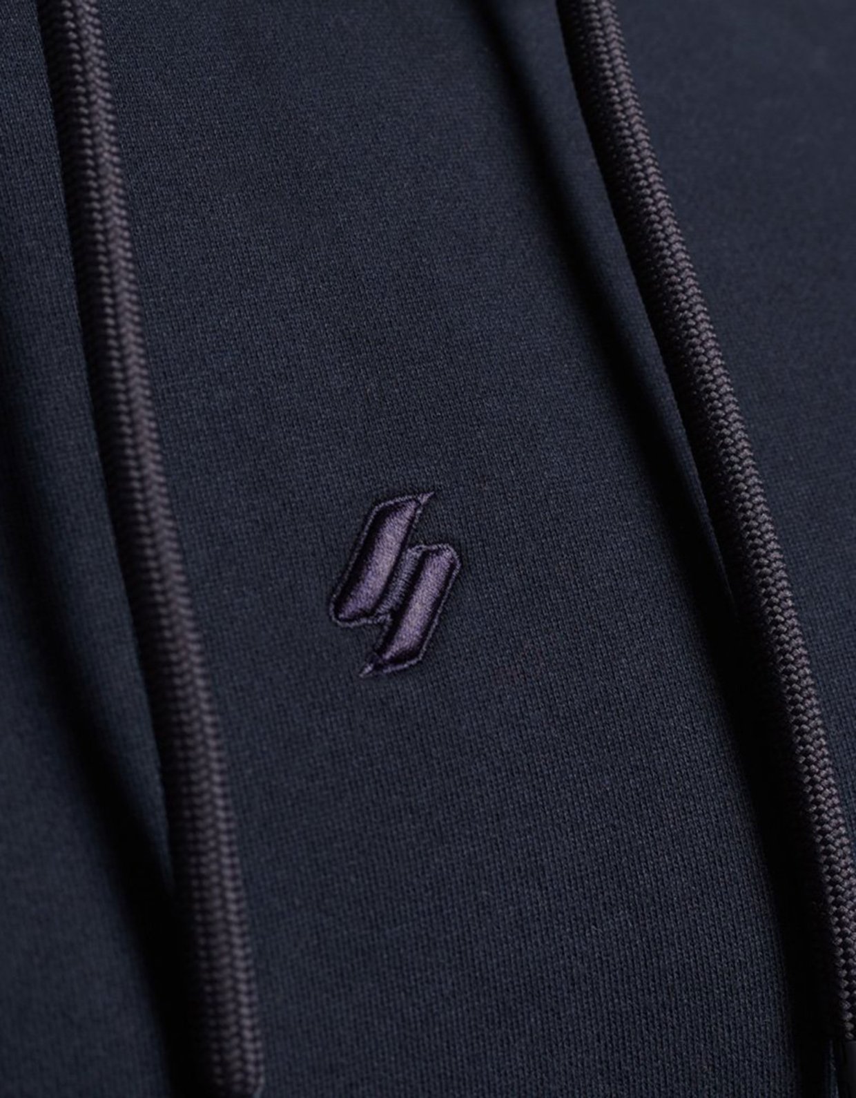 Superdry Code sporty logo club hoodie deep navy