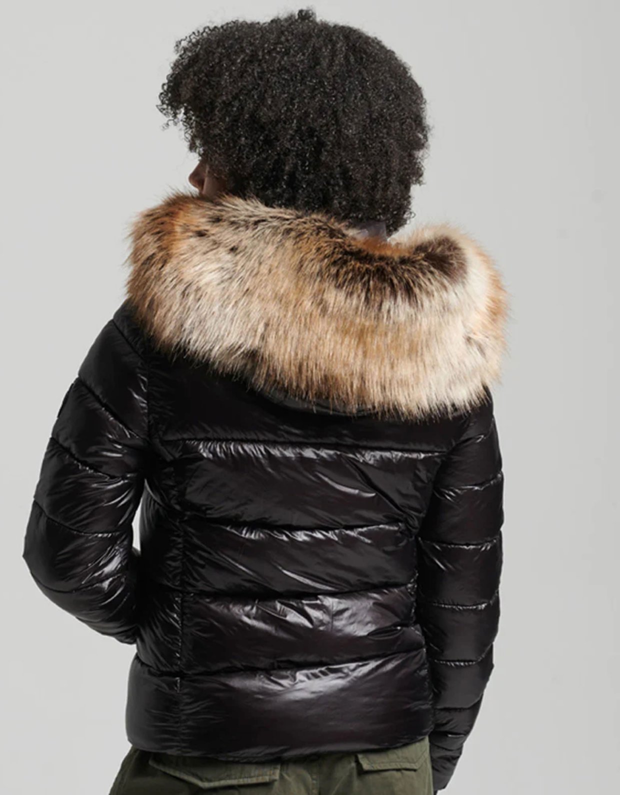 Superdry Code mtn hood fuji shine jacket black