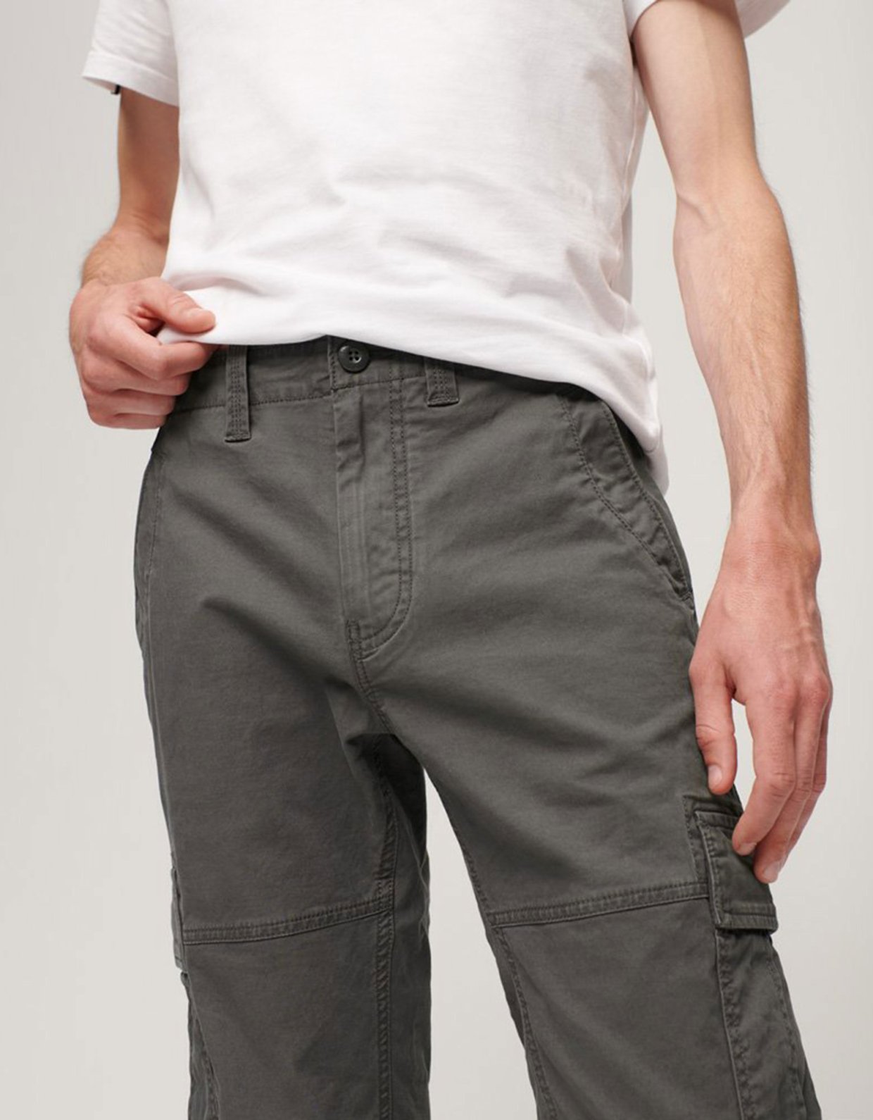 Superdry Core cargo pant washed black