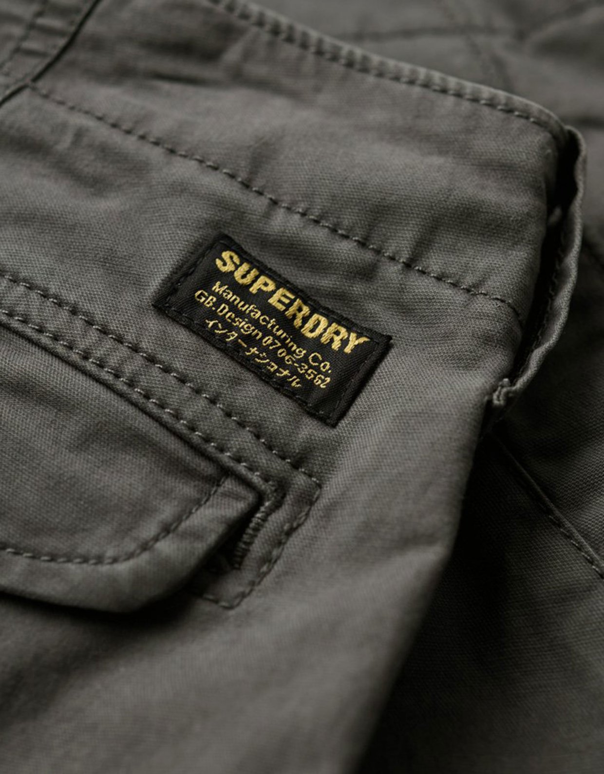 Superdry Core cargo pant washed black