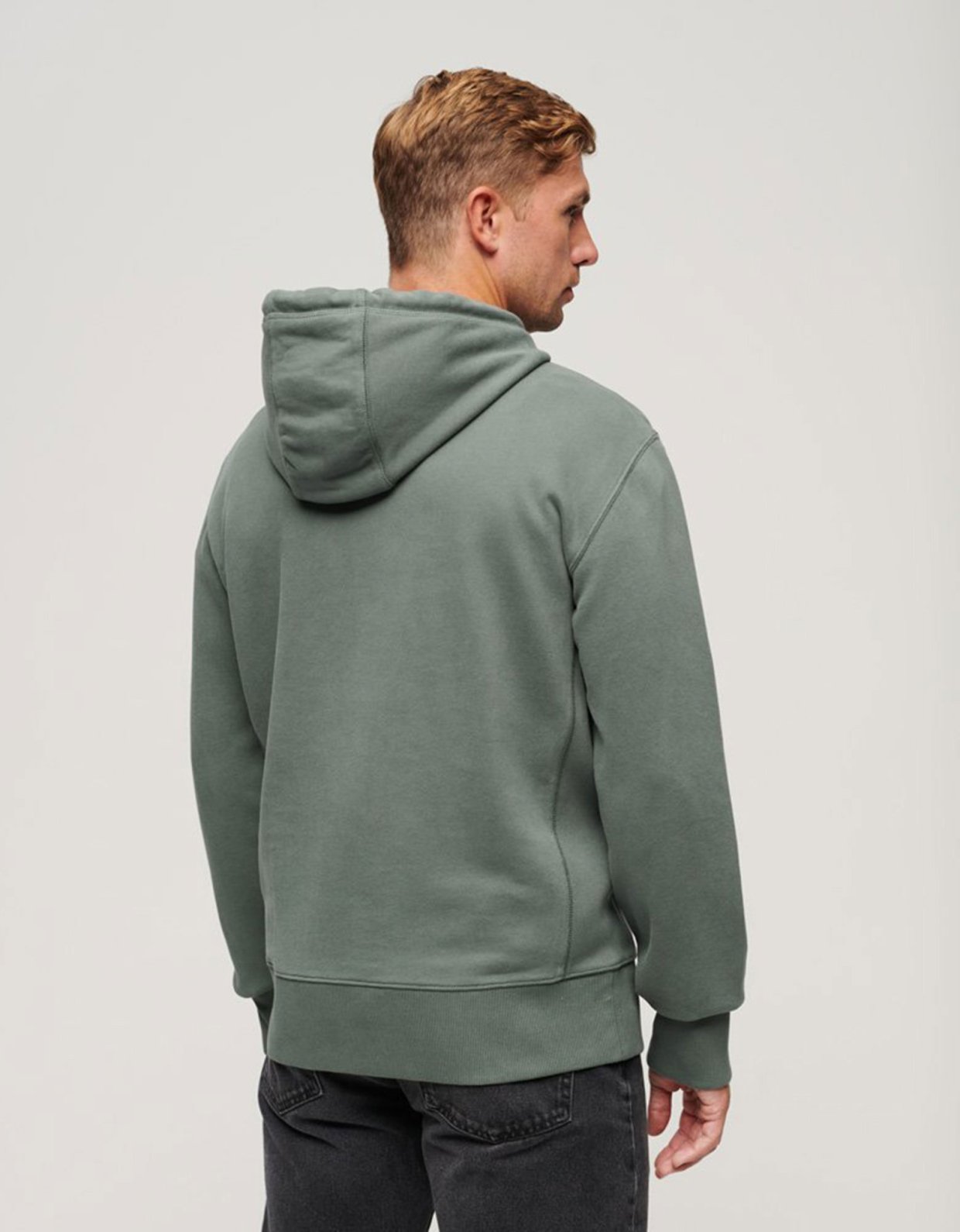 Superdry Code surplus logo hood balsam green