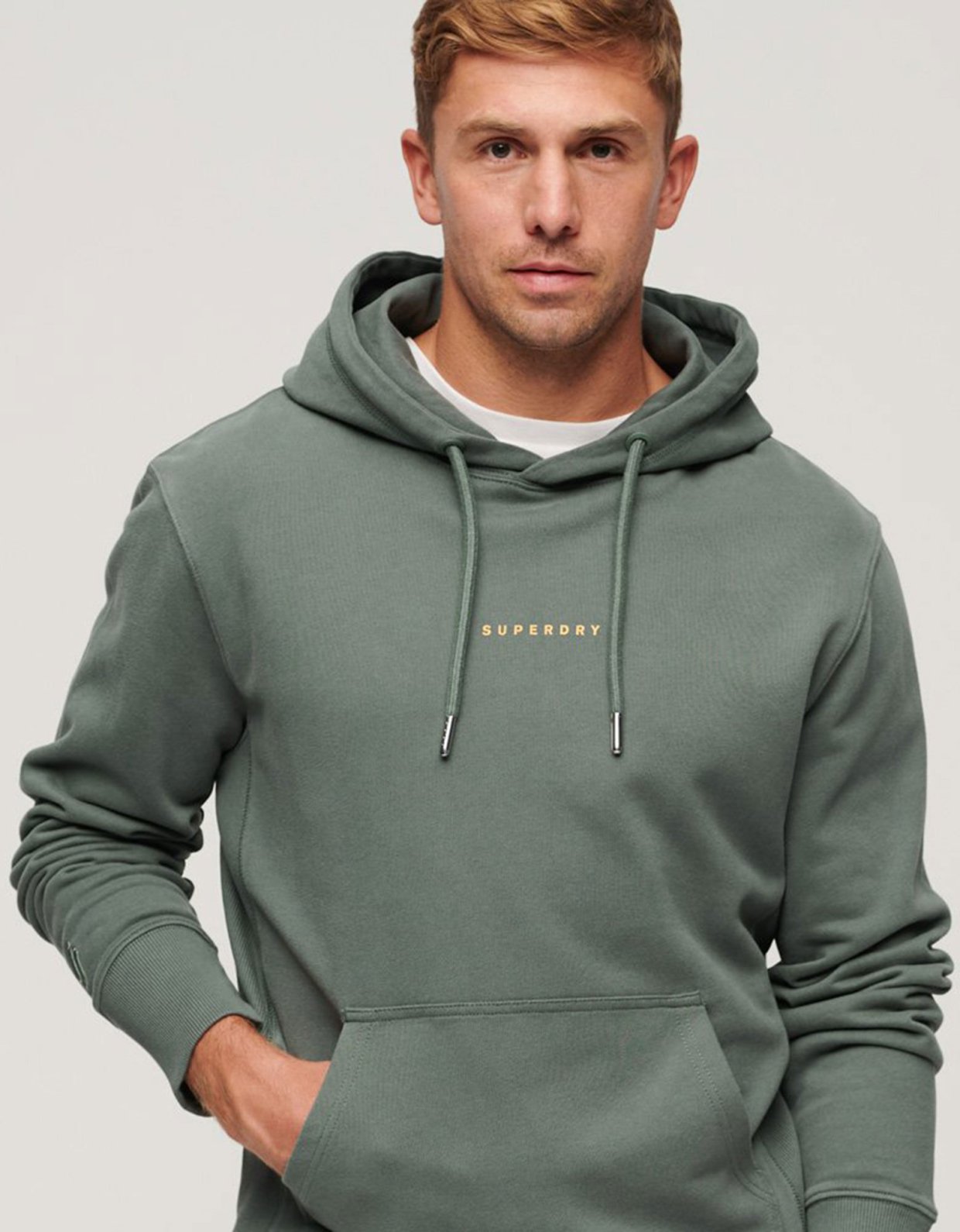 Superdry Code surplus logo hood balsam green