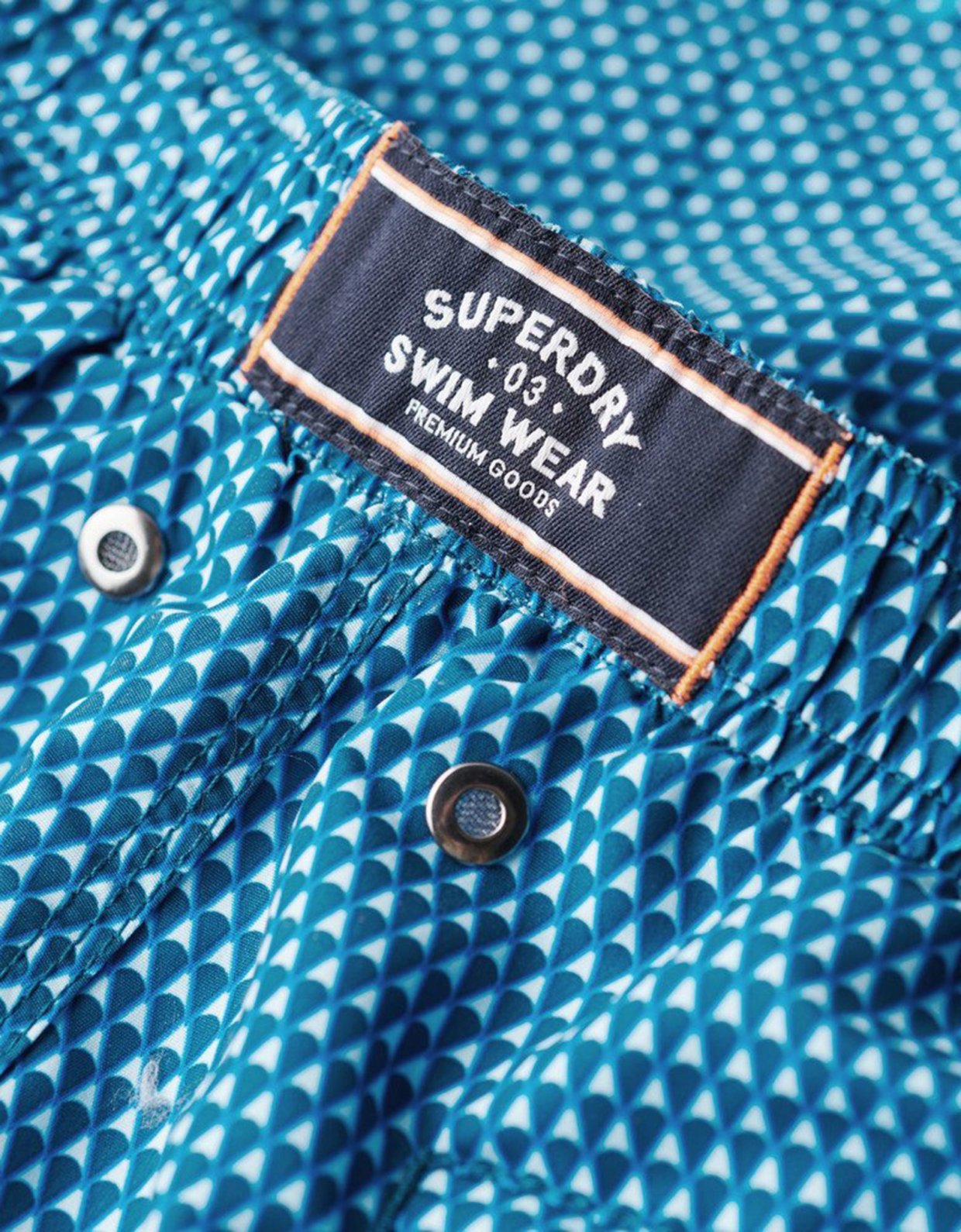 Superdry Printed 15 blue geo print swismshort