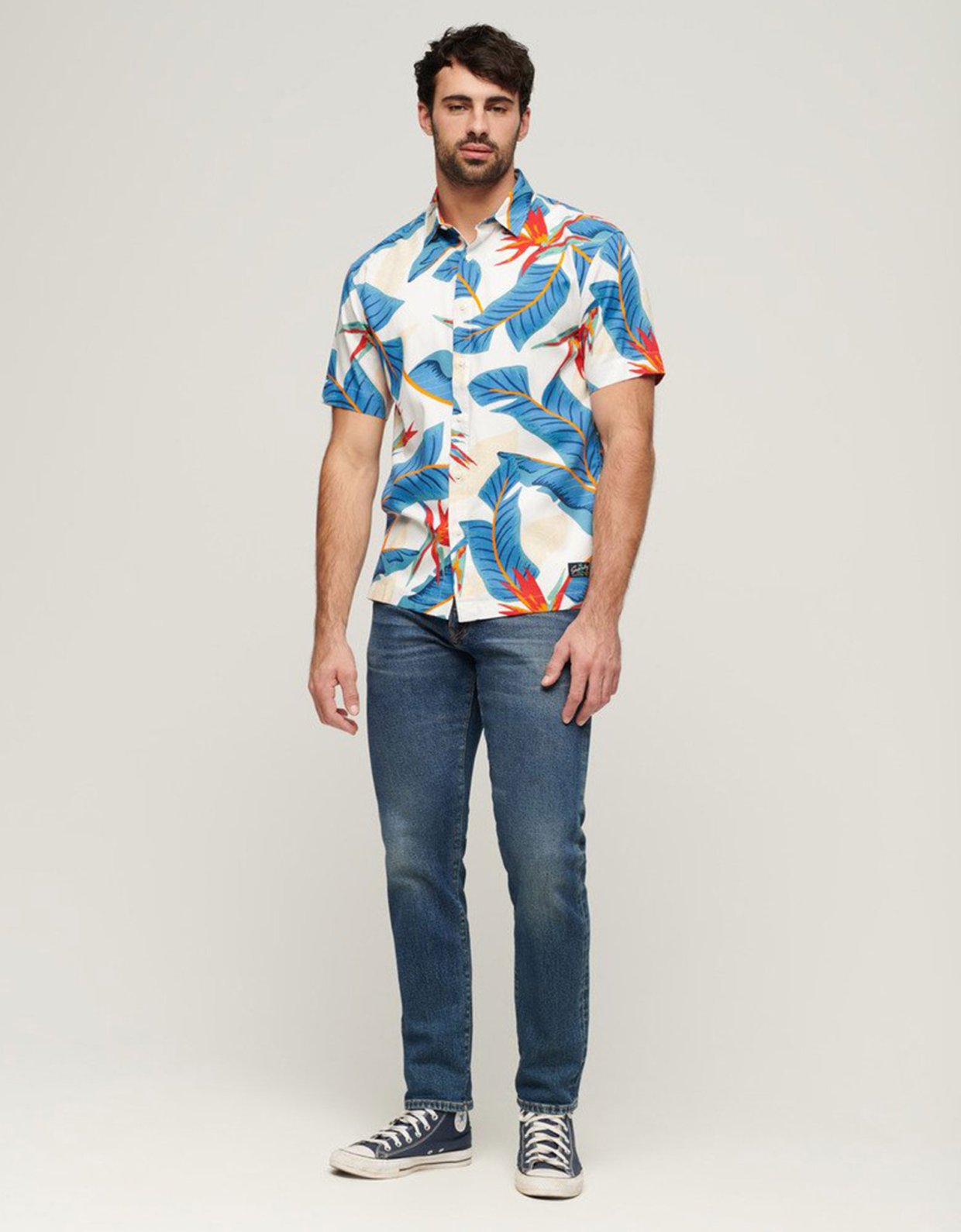 Superdry Hawaiian shirt optic paradise