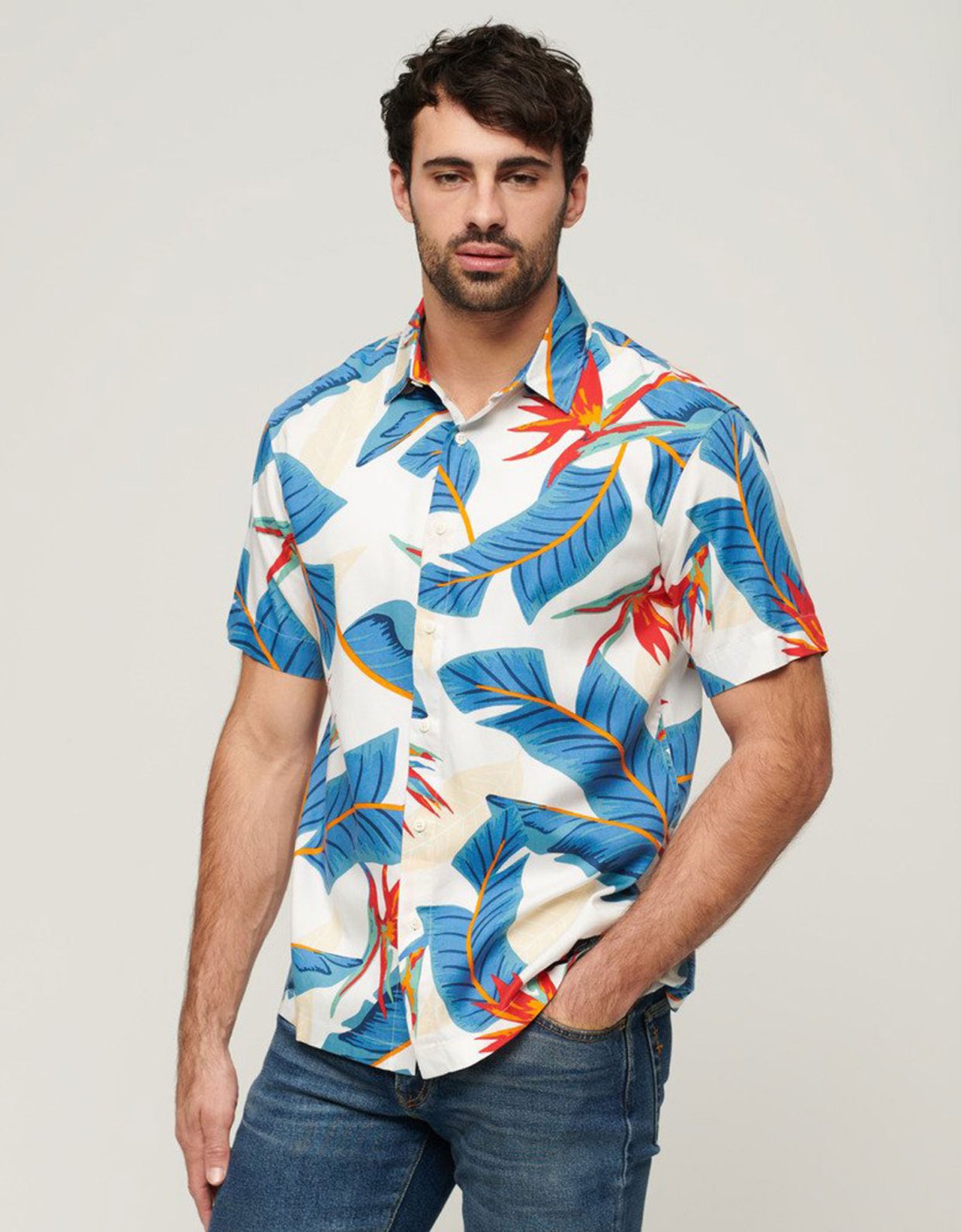 Superdry Hawaiian shirt optic paradise