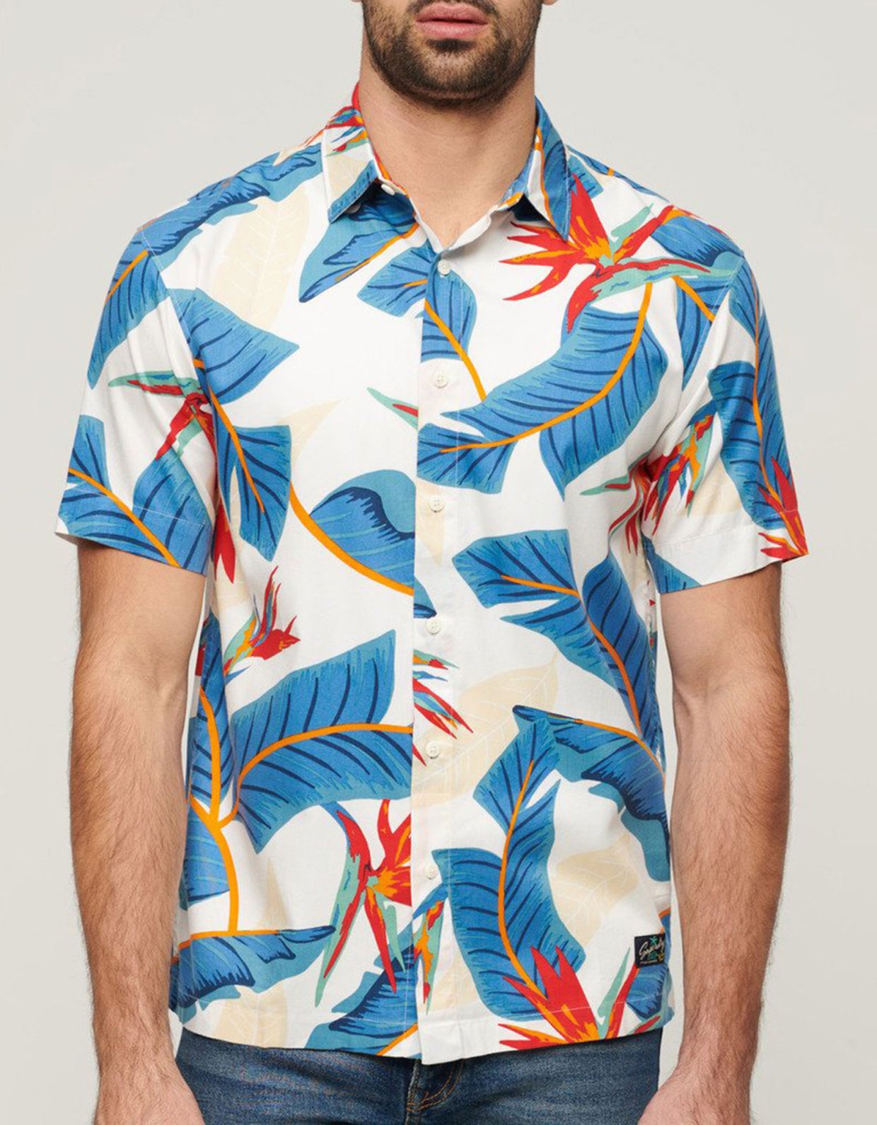 Superdry Hawaiian shirt optic paradise