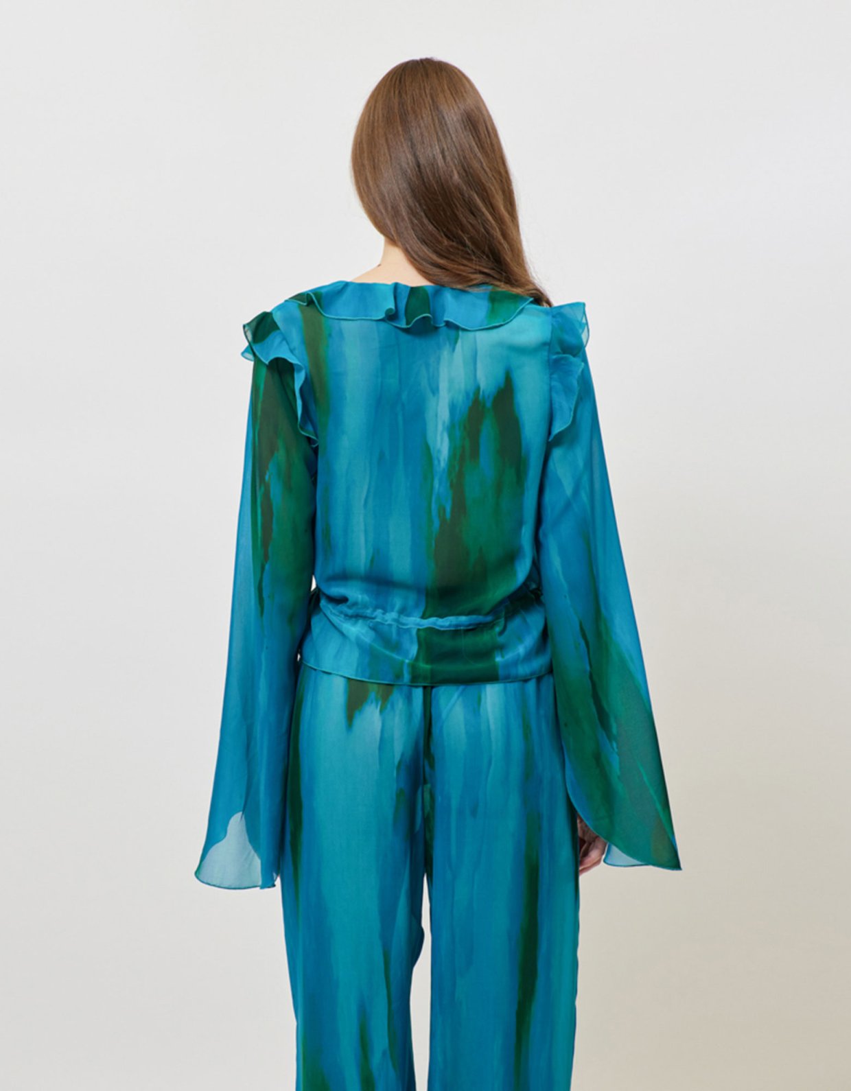 Sunset go Valentina pants aqua green