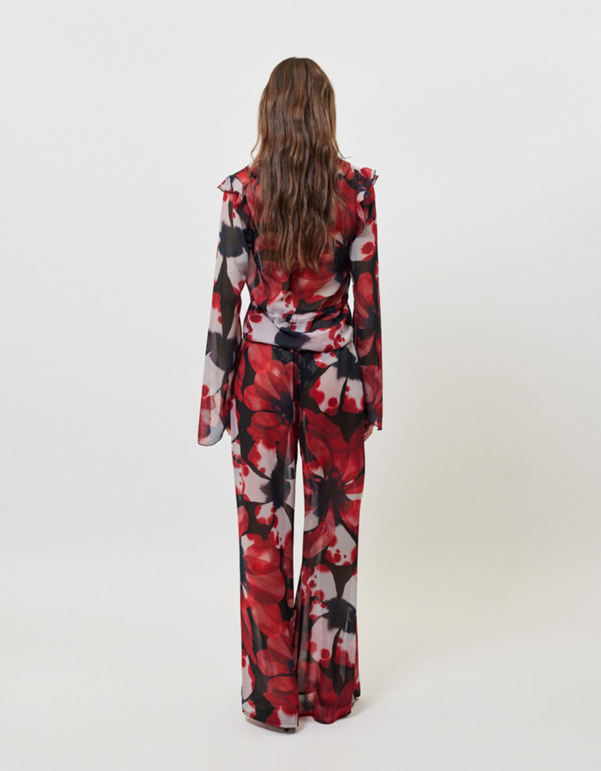Sunset go Valentina top flower print
