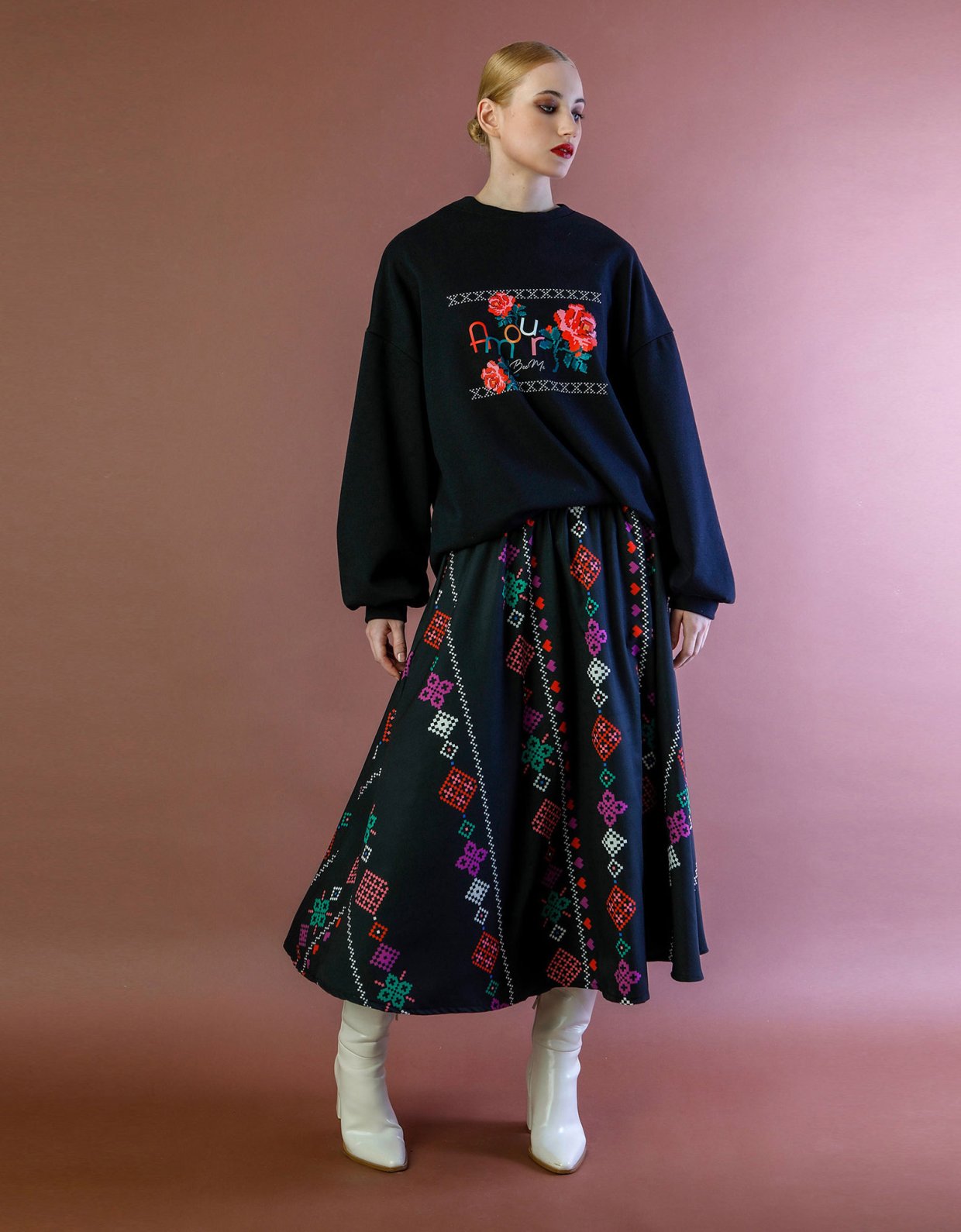 Bee Me Valeria skirt black
