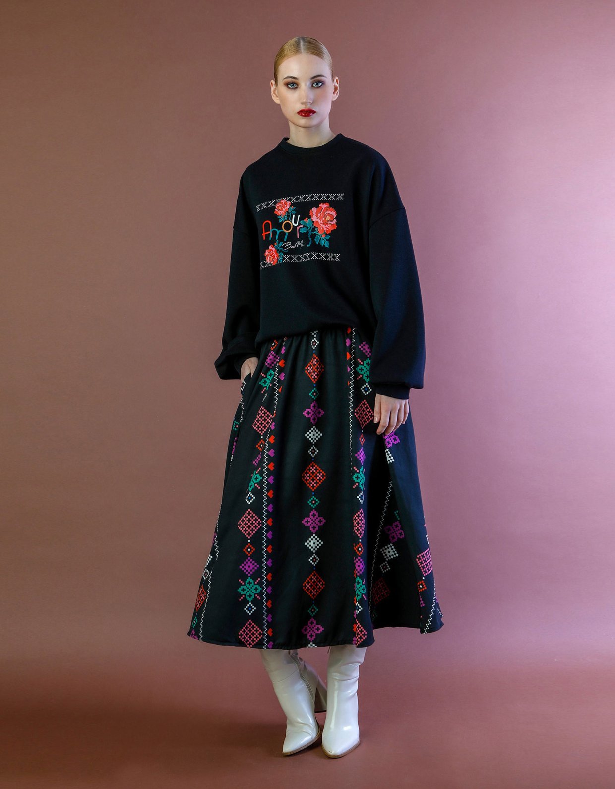 Bee Me Valeria skirt black