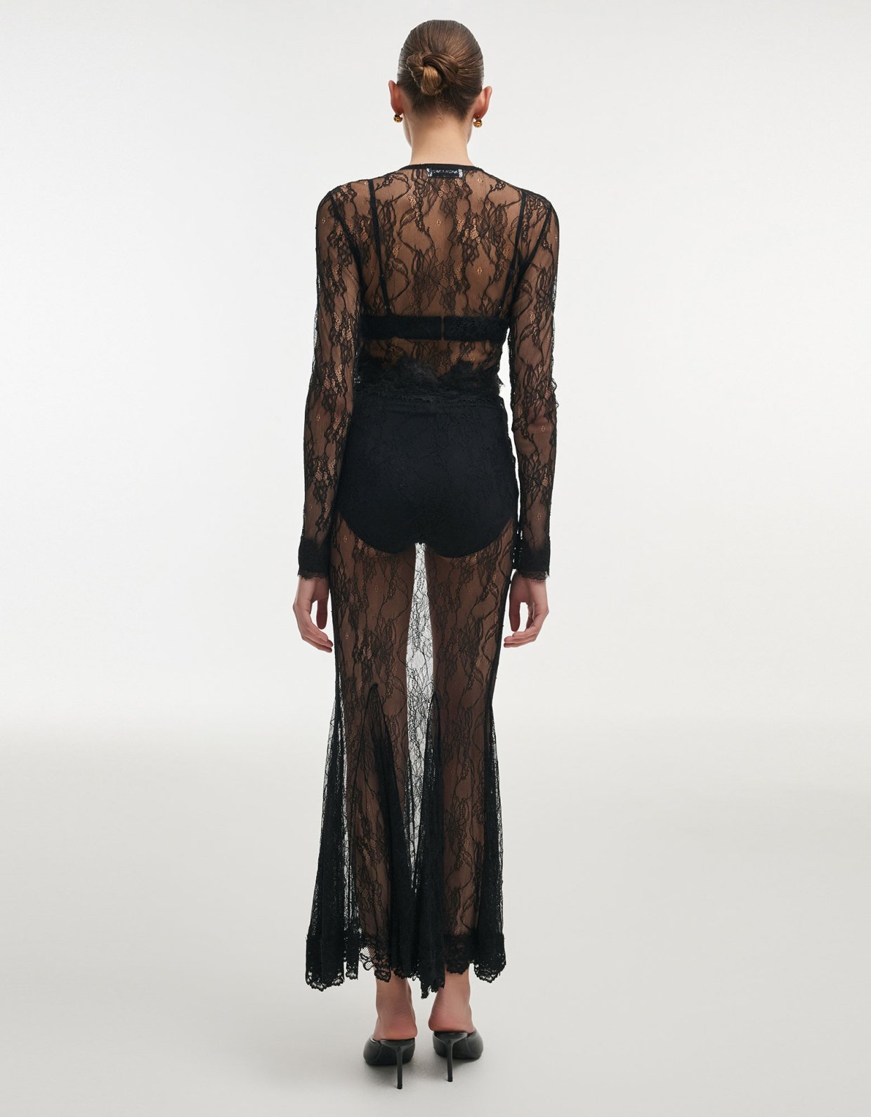 Nadia Rapti Veil cardigan top black