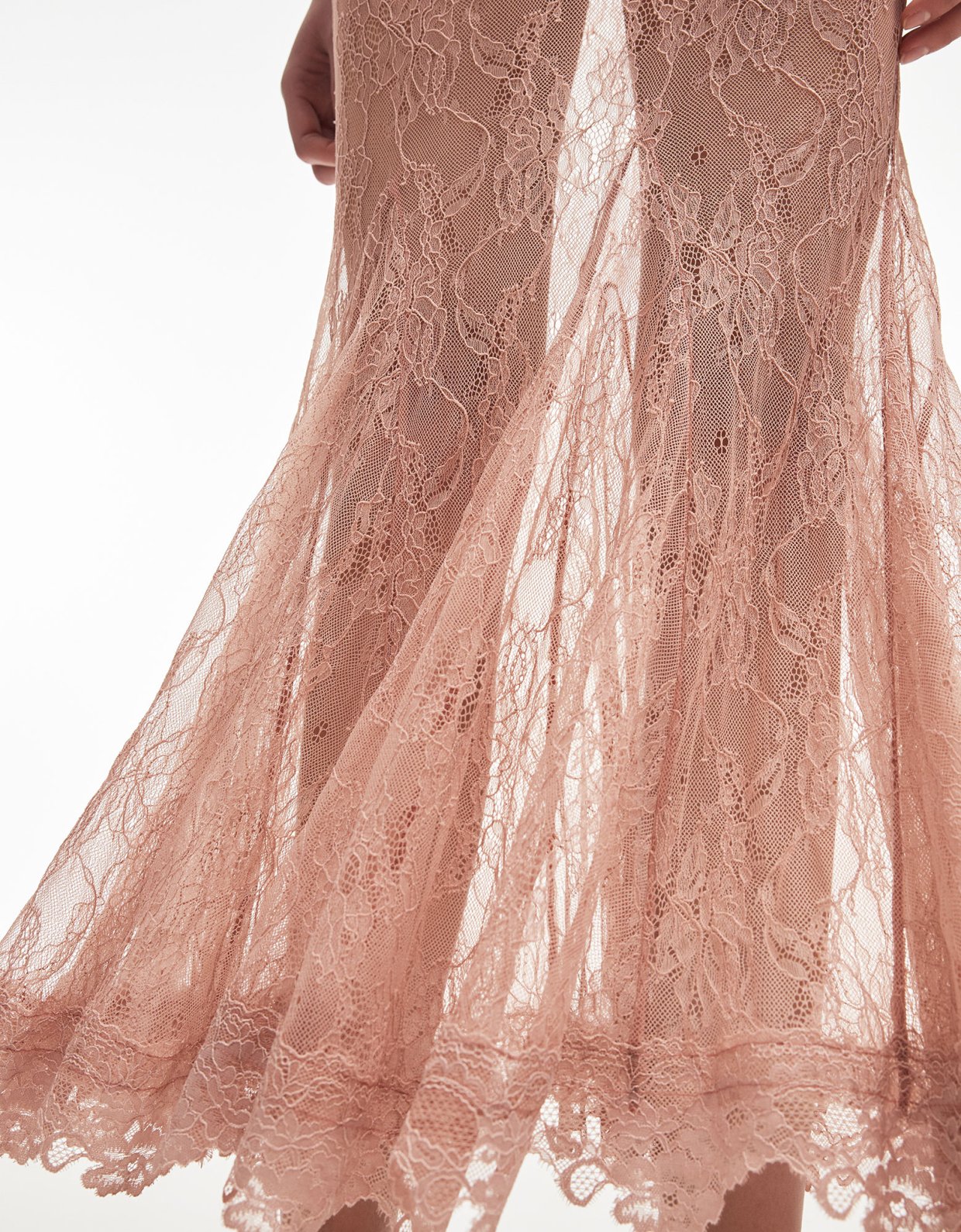 Nadia Rapti Veil maxi skirt pink