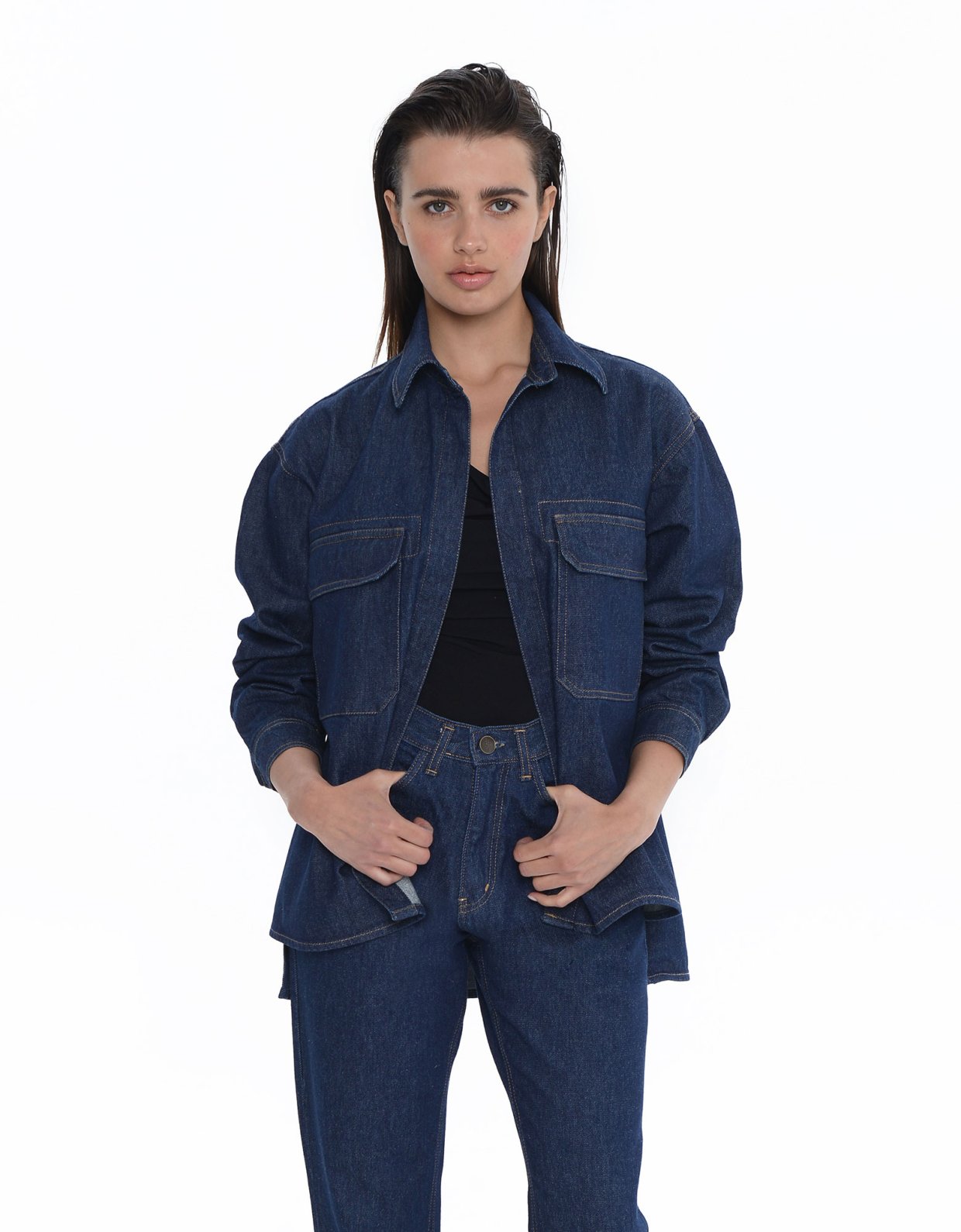 Sac Jeans Veronica denim jacket blue rain