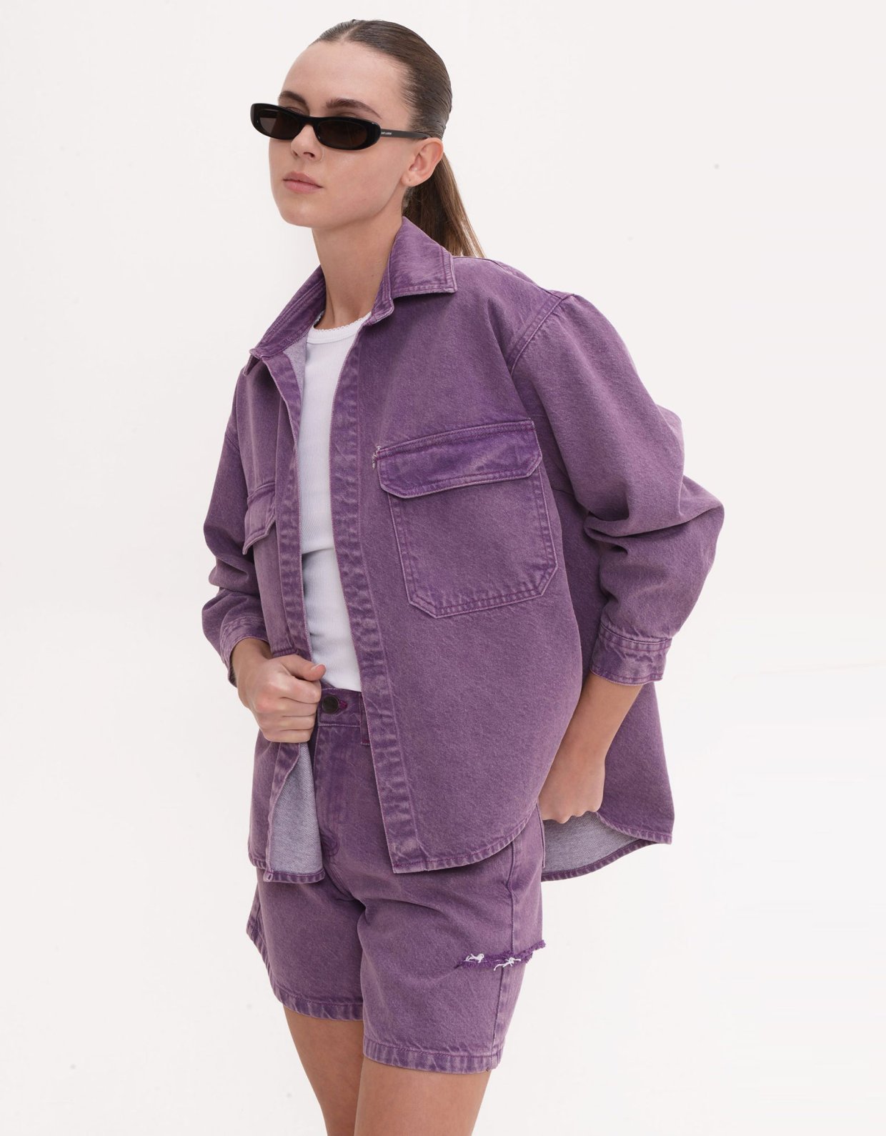 Sac Jeans Veronica denim jacket purple