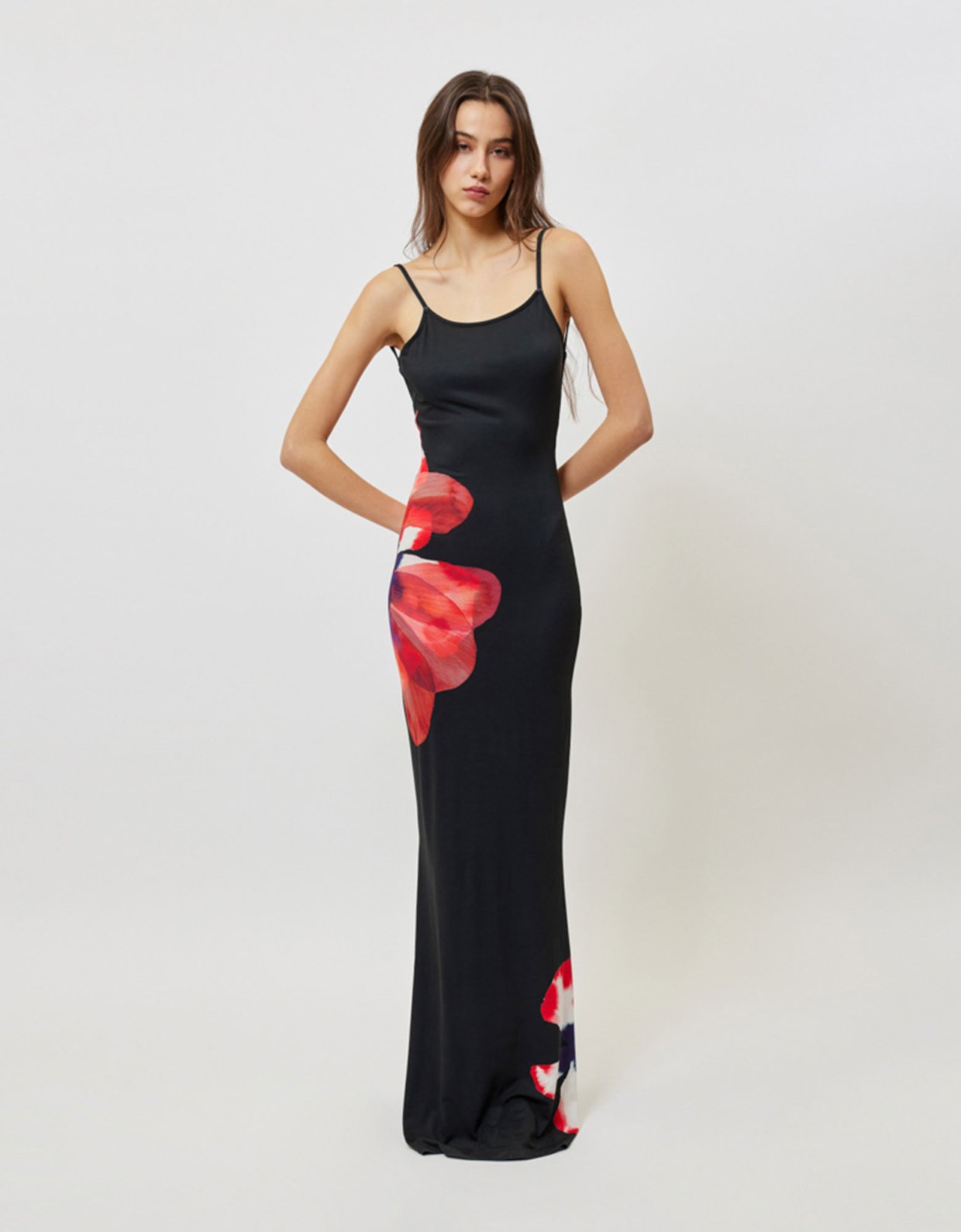Sunset go Veronica dress flower print