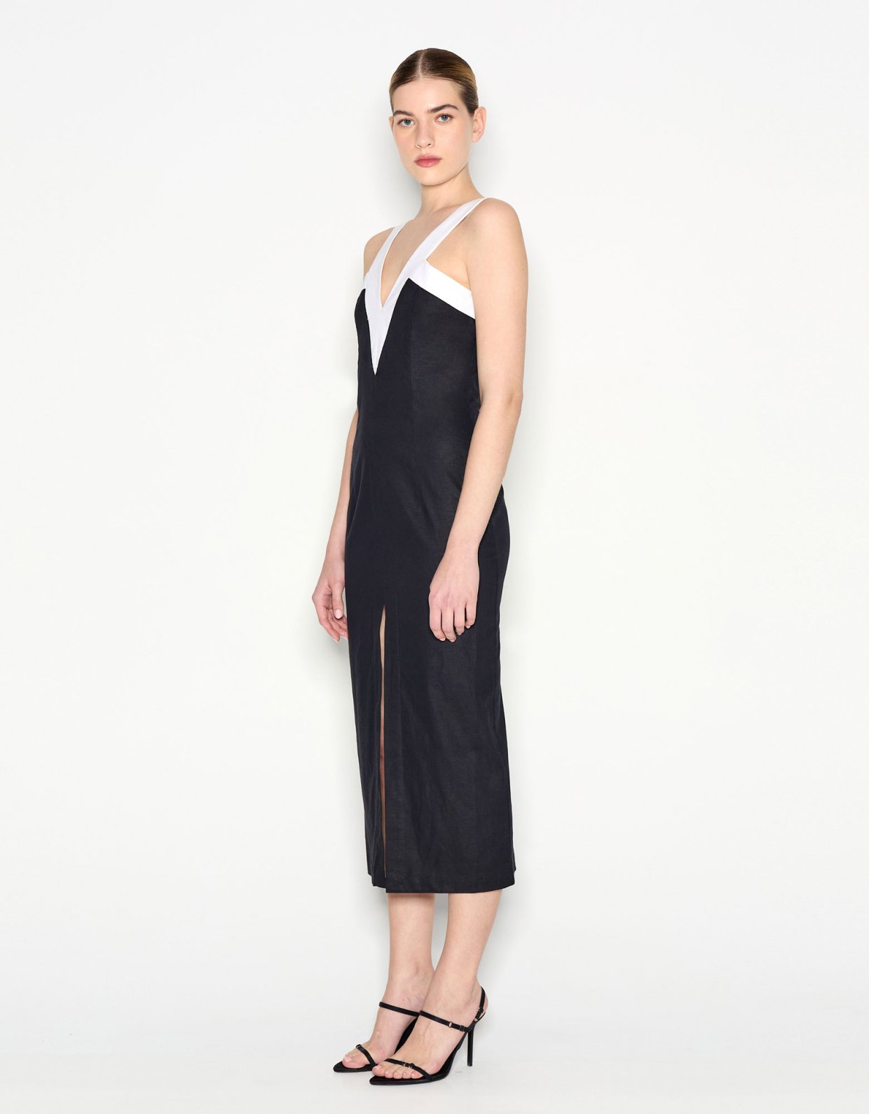 Nadia Rapti Vice midi dress black/white