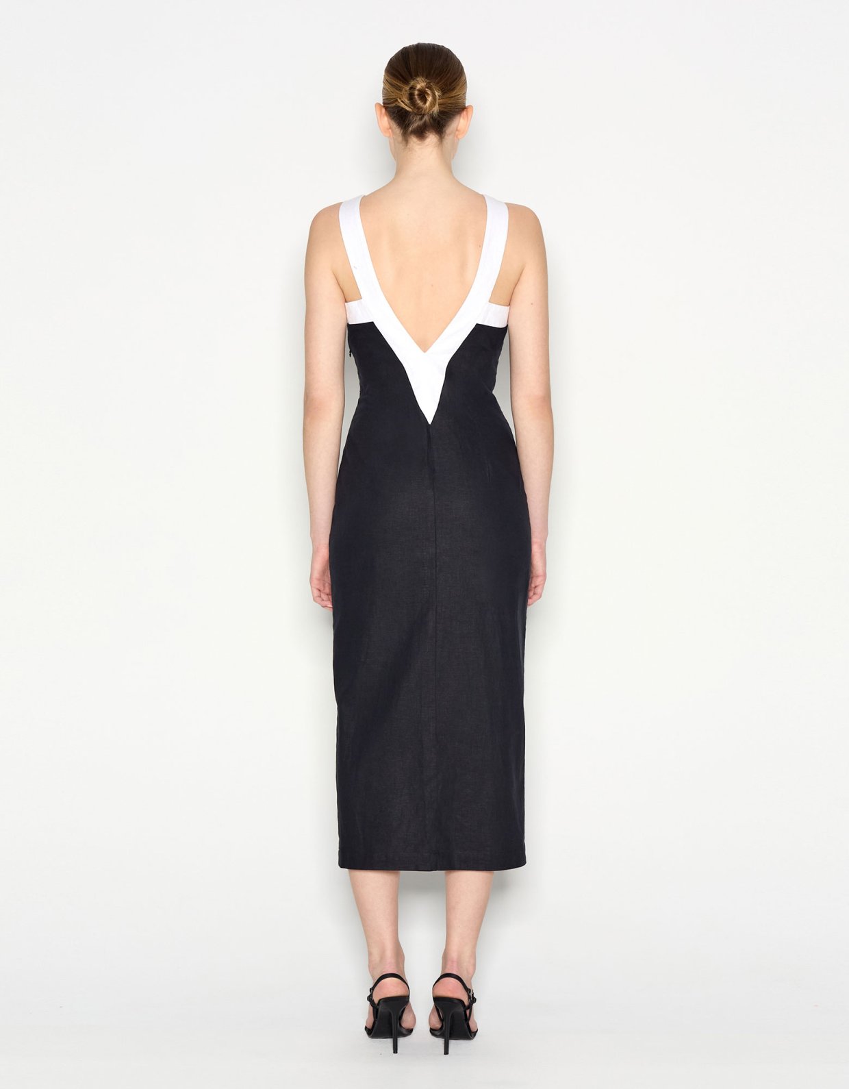 Nadia Rapti Vice midi dress black/white