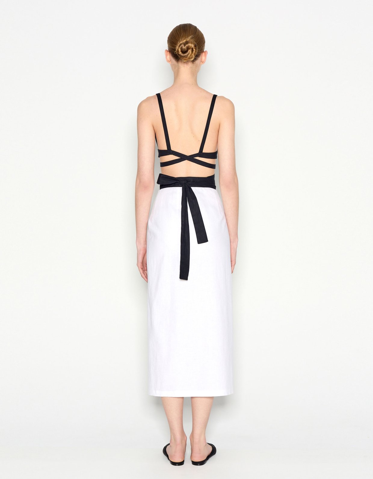 Nadia Rapti Vice midi skirt white/black