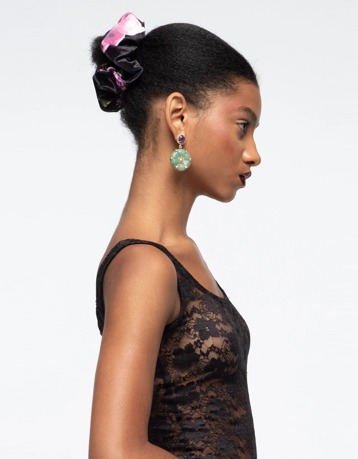 Peace and Chaos Azalea scrunchie