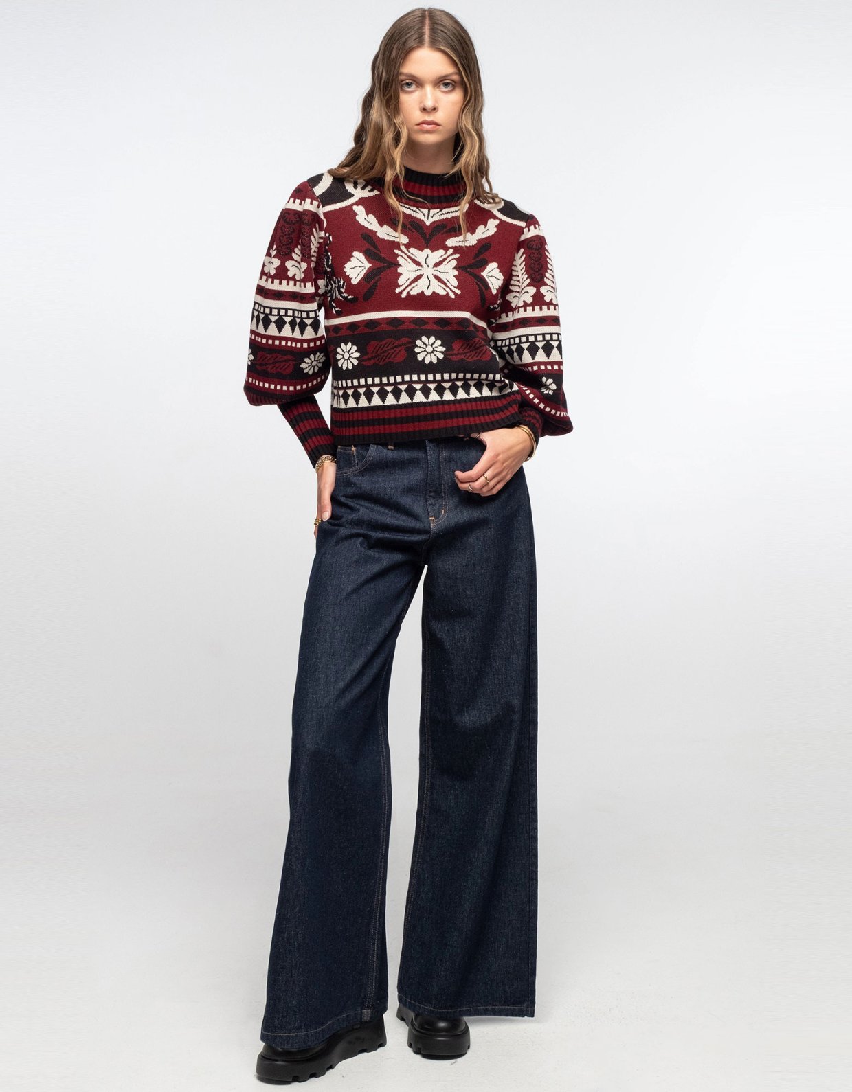 Peace and Chaos Mythical knit top